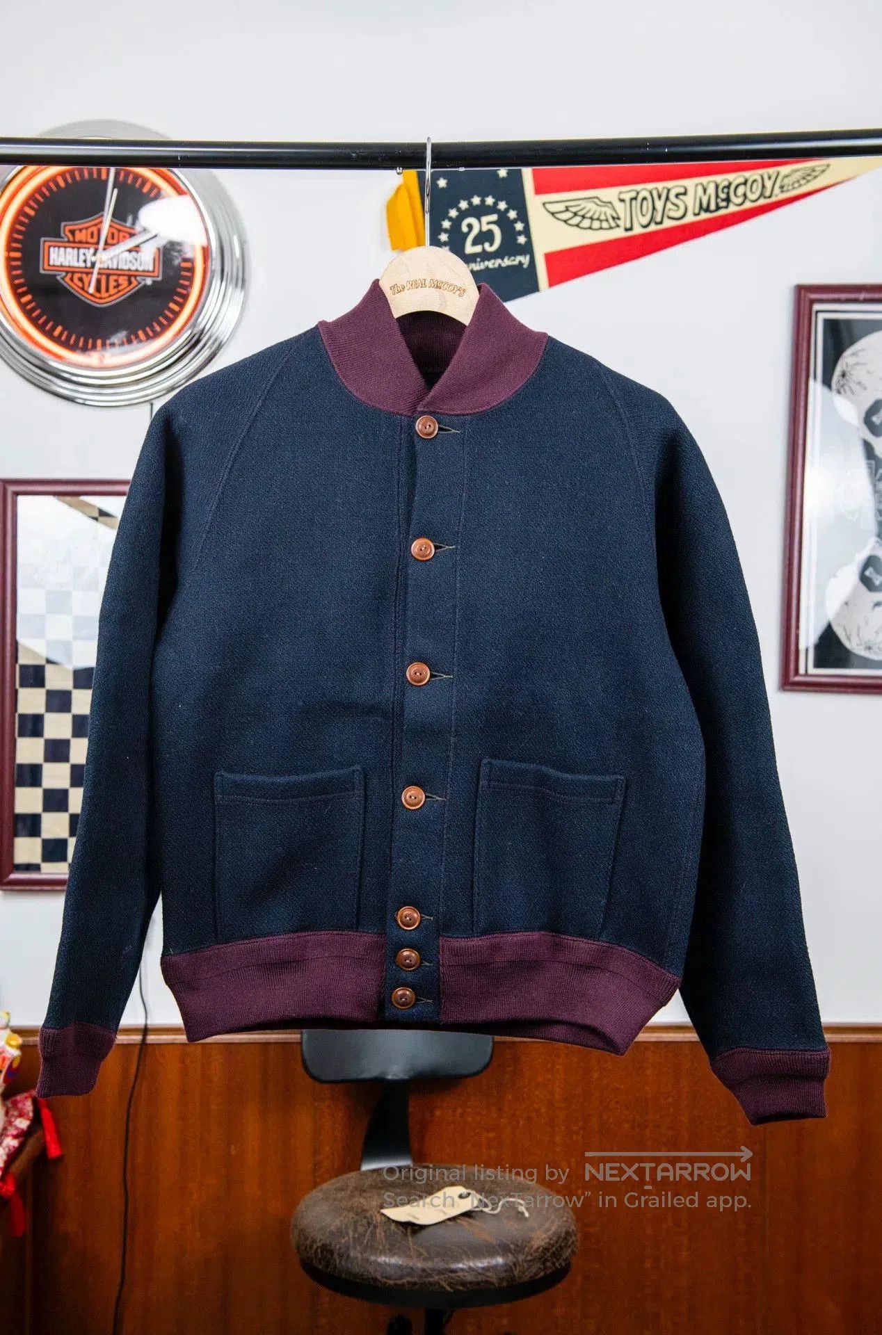 BLACK SIGN Black Wool A-1 Jacket for Sale. Size US M / EU 48-50 / 2 - 1 Thumbnail