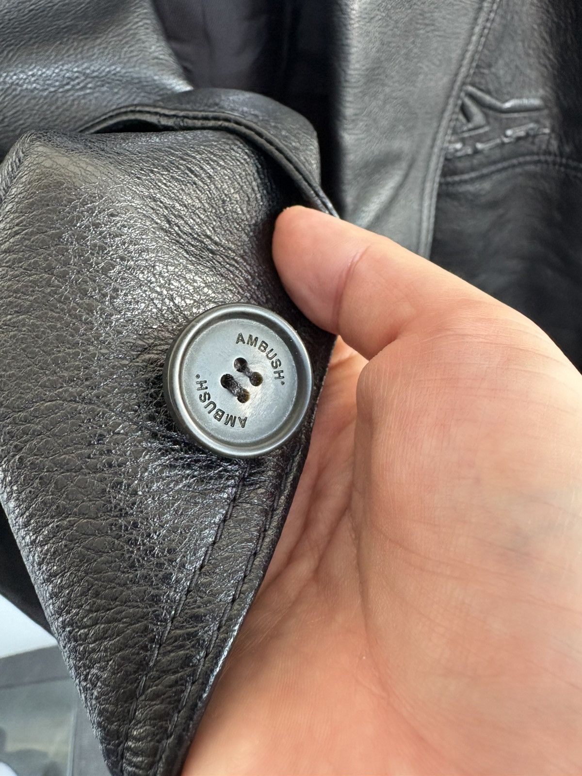Ambush Design Ambush leather deconstructed jacket rare moto Size US M / EU 48-50 / 2 - 7 Thumbnail