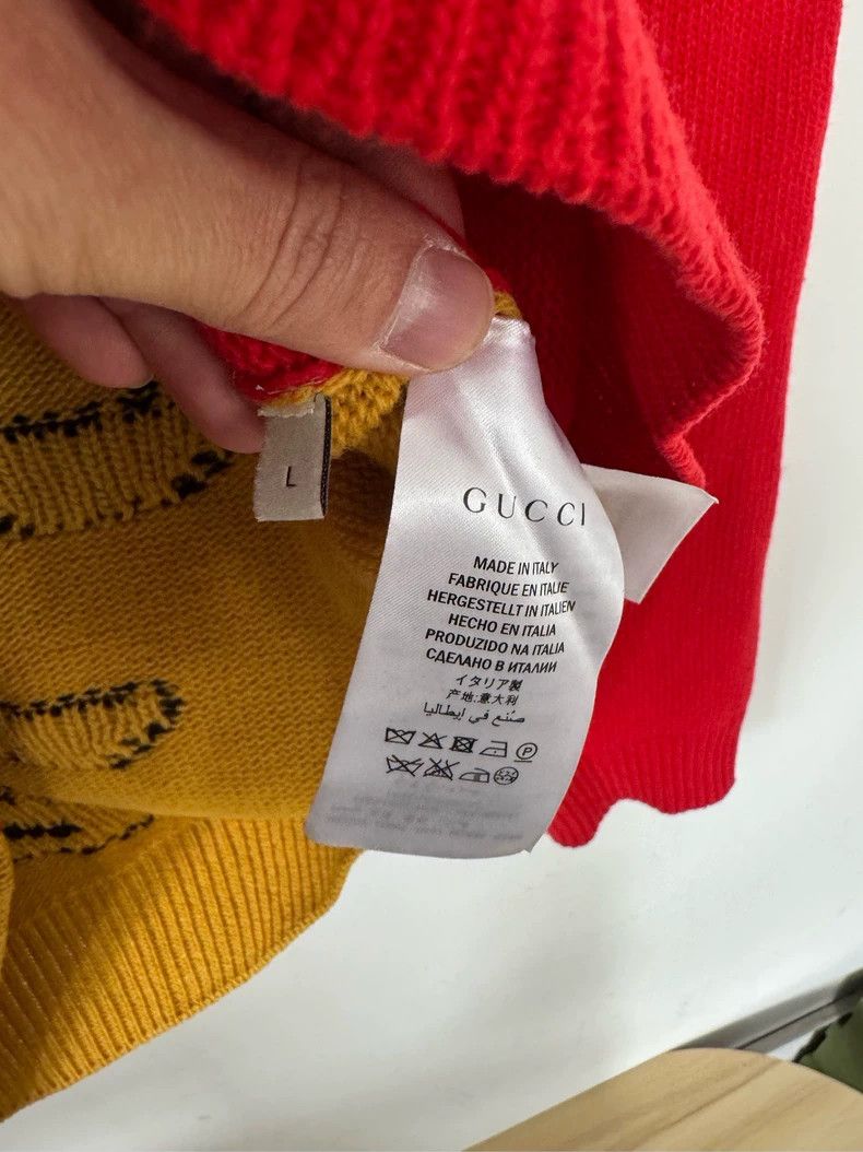Gucci Gucci Red wool sweatshirt 2504-Nextarrow Size US L / EU 52-54 / 3 - 3 Thumbnail