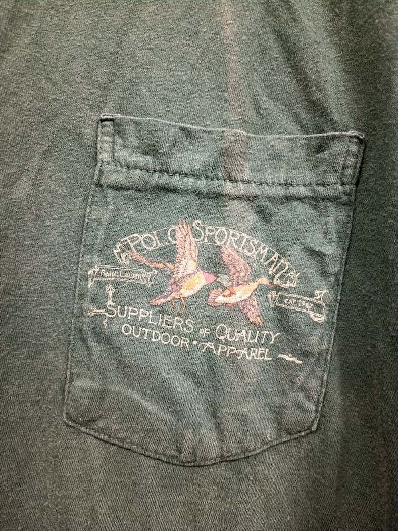 Polo Ralph Lauren × Vintage vintage 90s t shirt polo sportsman made in usa Size US XL / EU 56 / 4 - 2 Thumbnail