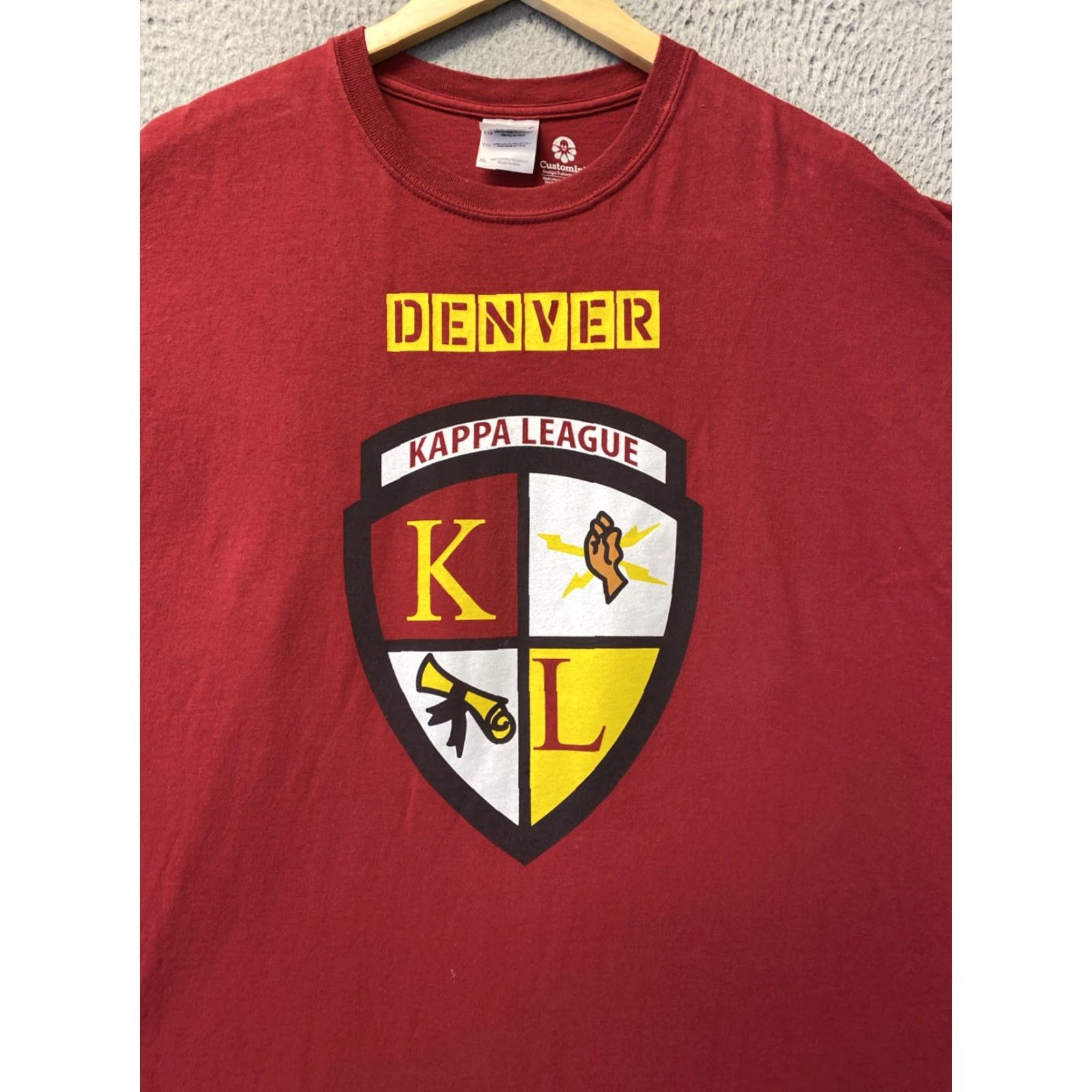 Gildan VINTAGE Gildan Kappa League Graphic Print T-Shirt Unisex XL Red Cotton 2020s Mens Size US XL / EU 56 / 4 - 2 Thumbnail