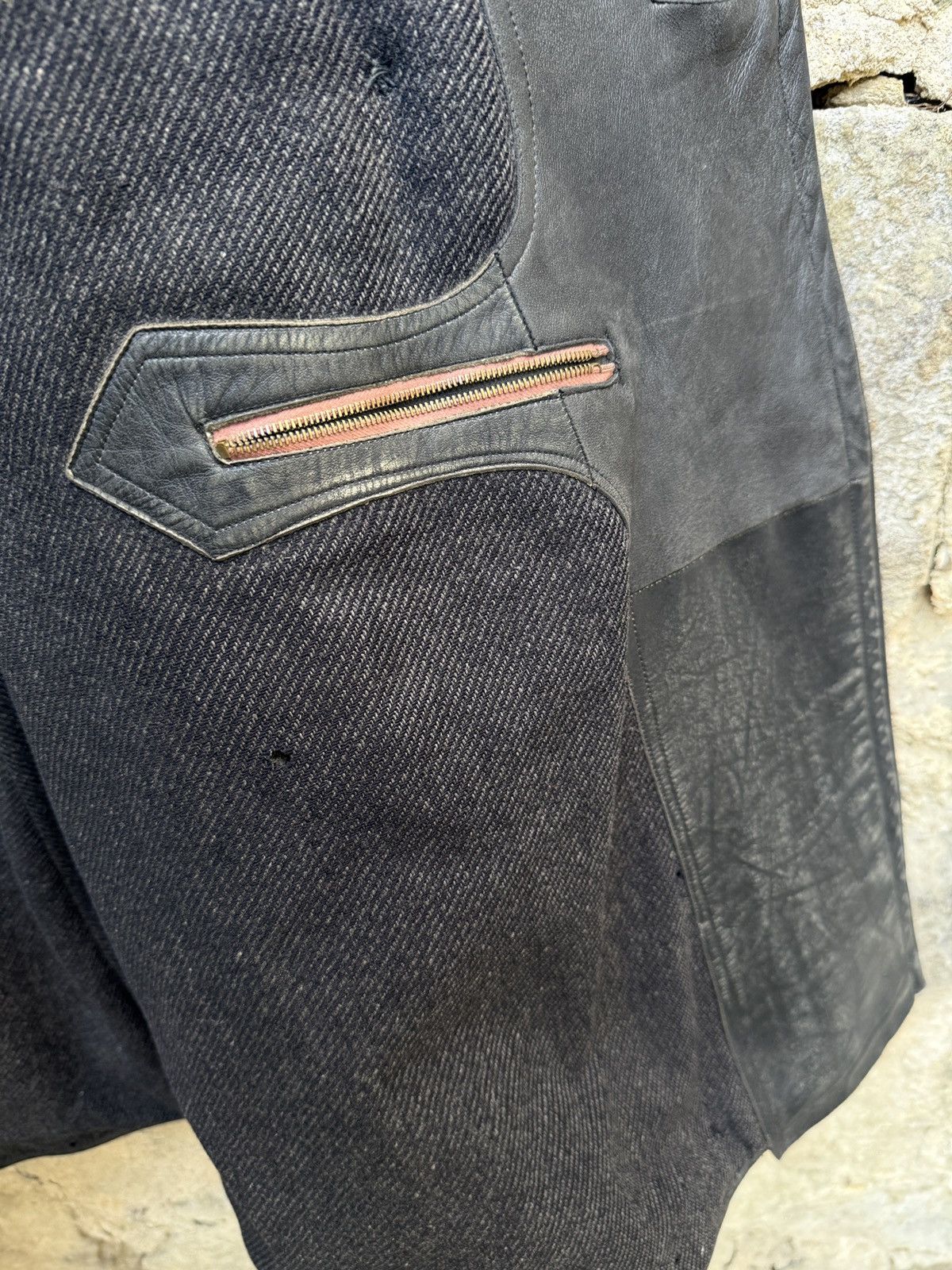 Vintage Retro Military WW2 German Luftwaffe Distressed Leather Coat Size US L / EU 52-54 / 3 - 18 Thumbnail
