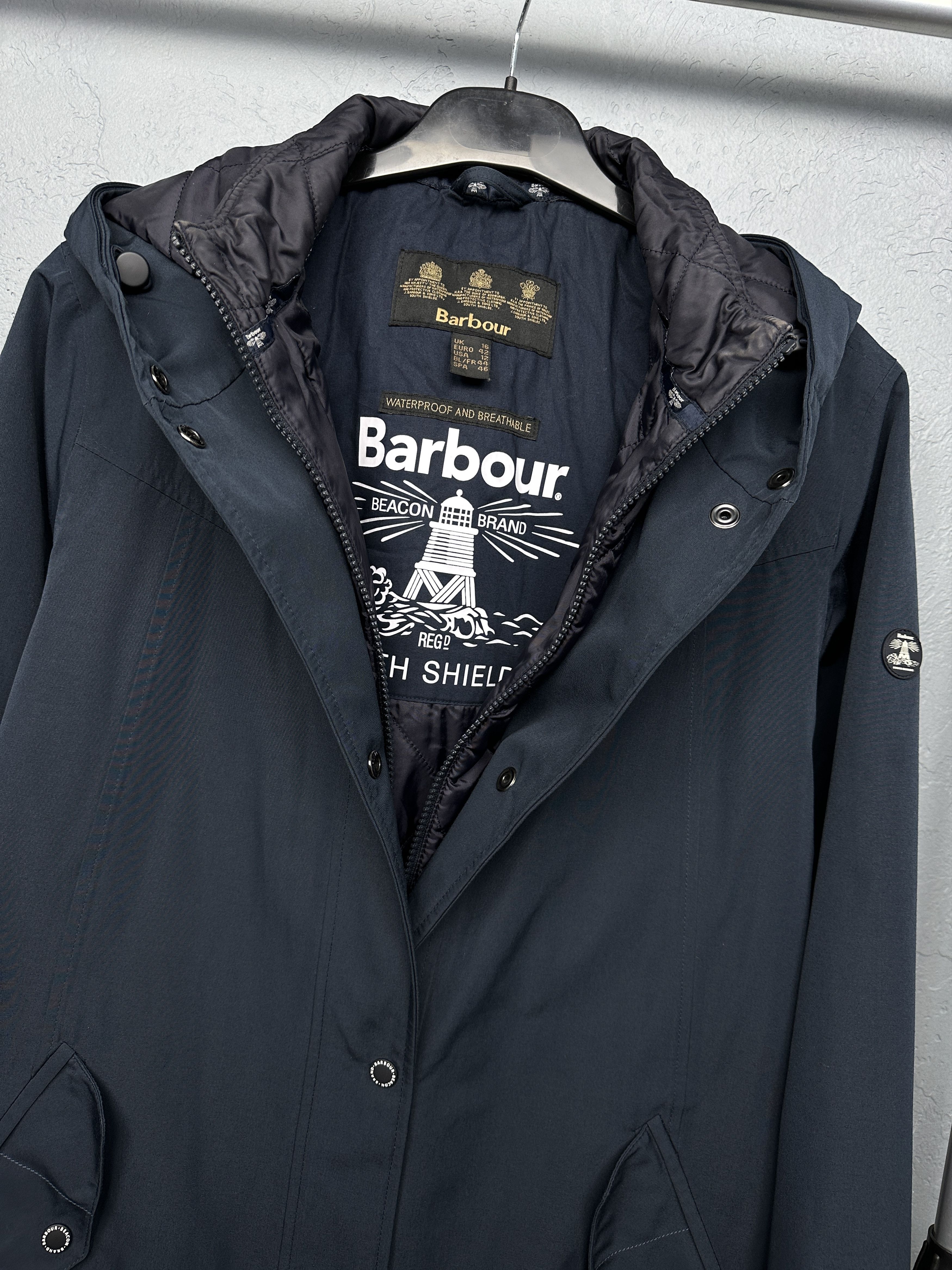 Barbour Barbour Womens Mast Waterproof Jacket Size XL / US 12-14 / IT 48-50 - 2 Thumbnail