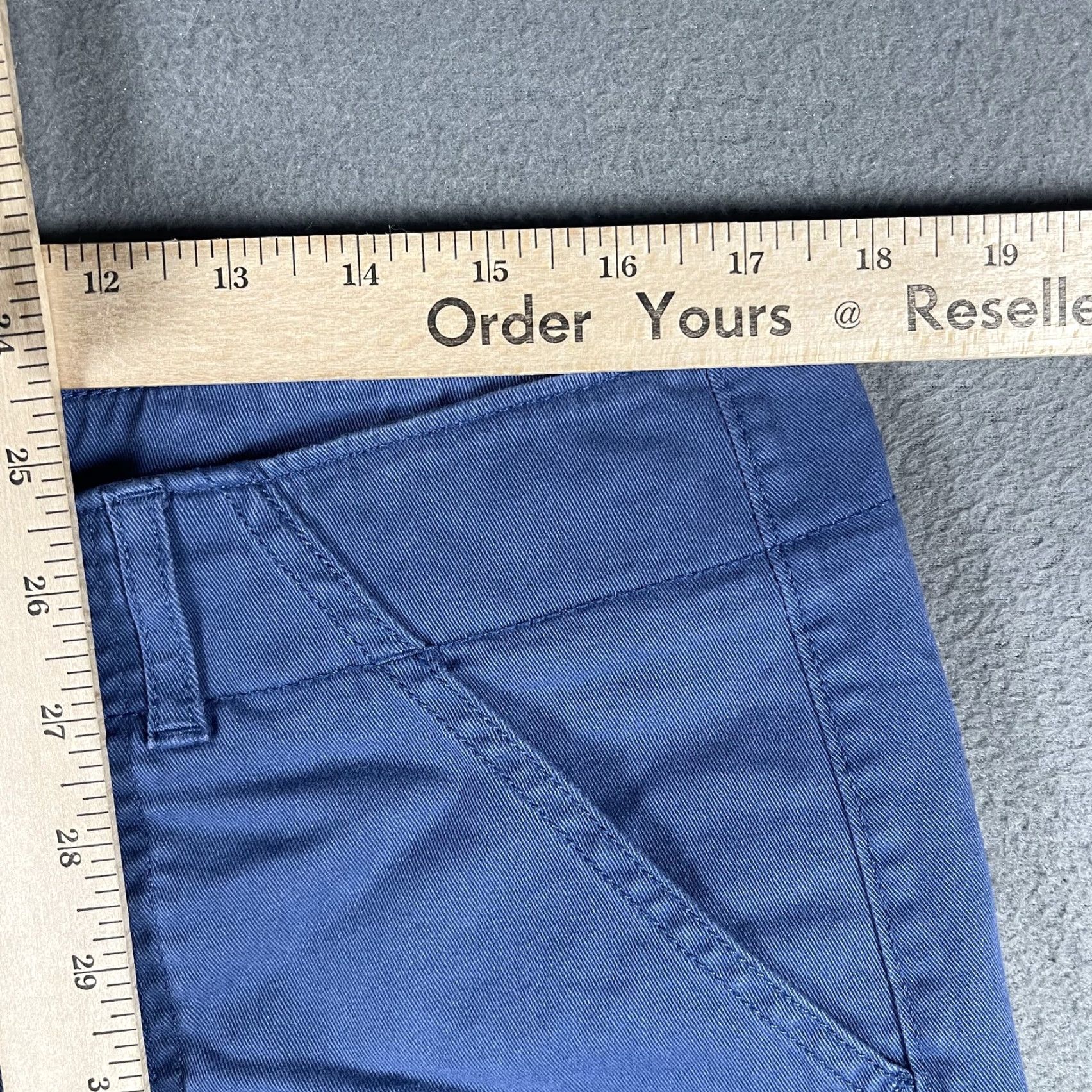 Vintage Magellan Outdoors Shorts Womens 14 Blue Casual Cotton Blend Utility Pockets Summer Social Outdoor Activewear Adults Womens Size 36" / US 14 / IT 50 - 5 Thumbnail