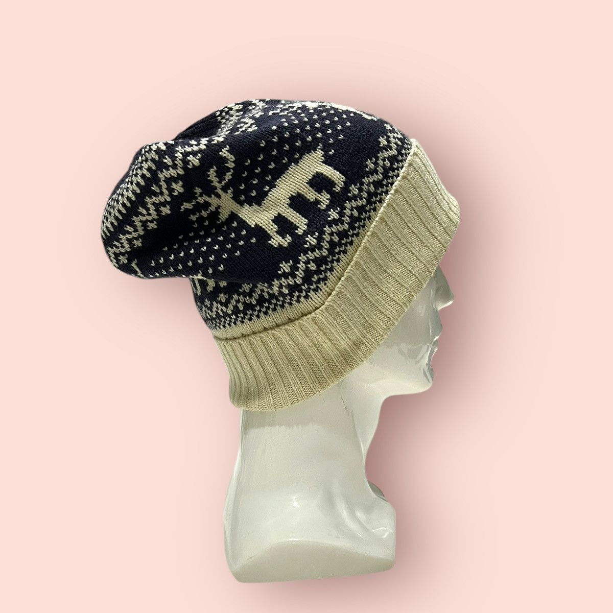 Japanese Brand × Jun Takahashi × Uniqlo VINTAGE UNIQLO DEERS KNITTED CUFFS BEANIE Size ONE SIZE - 11 Thumbnail