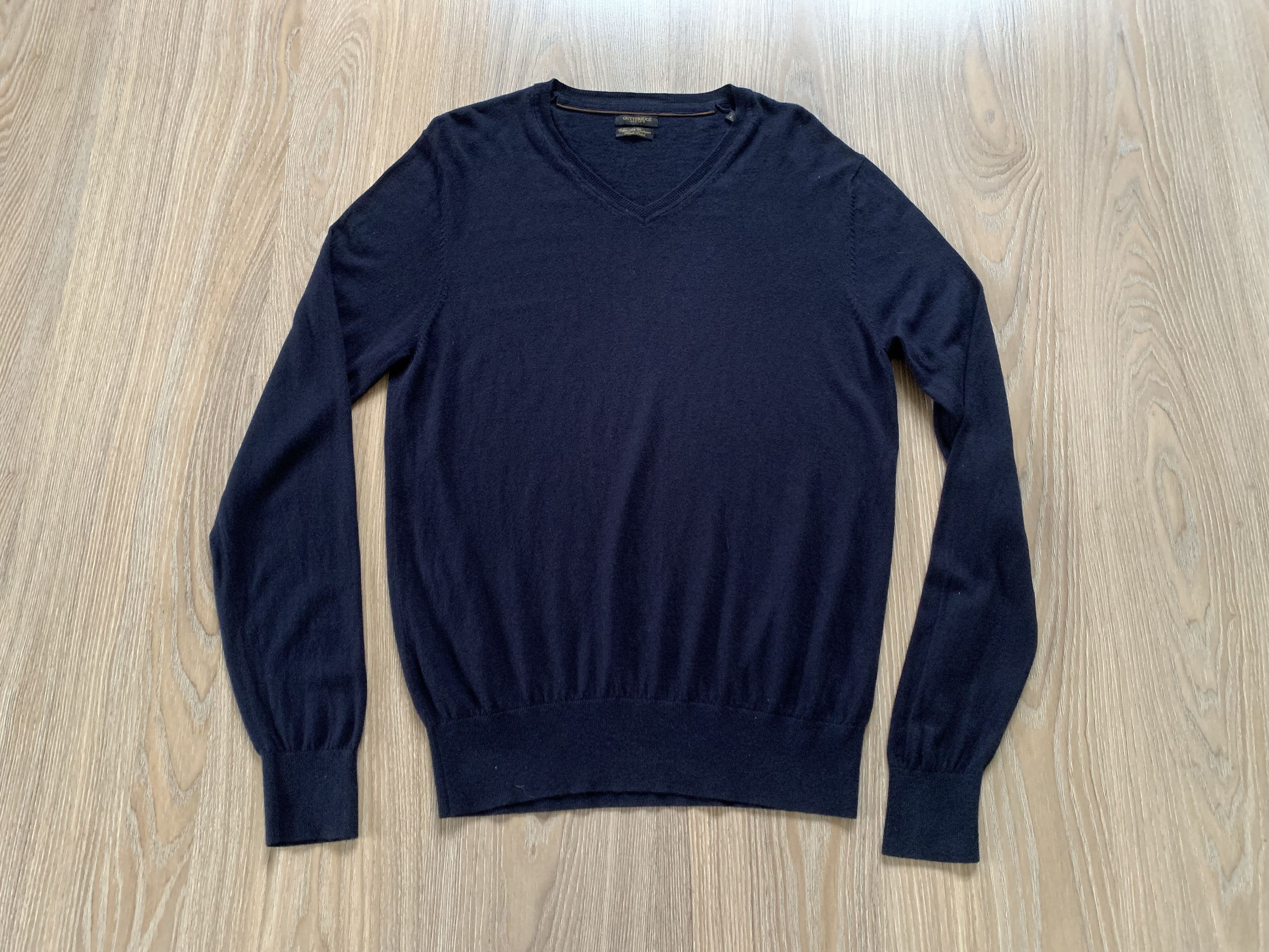 Other Gutteridge Black Label Cashmere Blend V-Neck Sweater Size US L / EU 52-54 / 3 - 2 Thumbnail