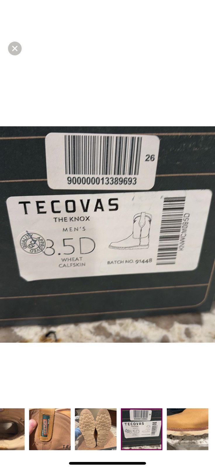 Tecovas Tecovas Knox wheat pull on roper work boot Size US 8.5 / EU 41-42 - 10 Thumbnail