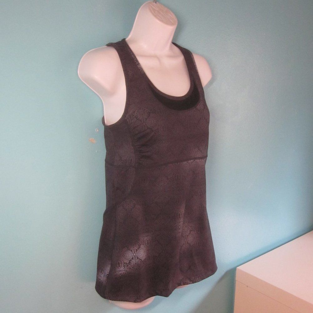 Athleta Athleta Sport Tank With Shelf Bra Size S Gray Paisley Size S / US 4 / IT 40 - 4 Thumbnail