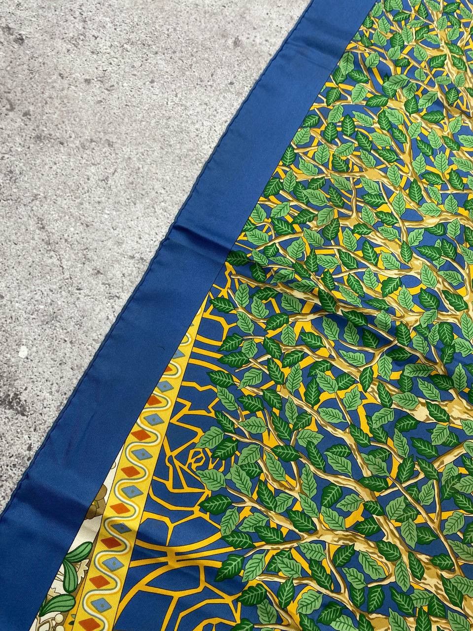Hermes Vintage Hermes 90’s Axis Mundi Central Scarf Silk Ladies Size ONE SIZE - 15 Thumbnail