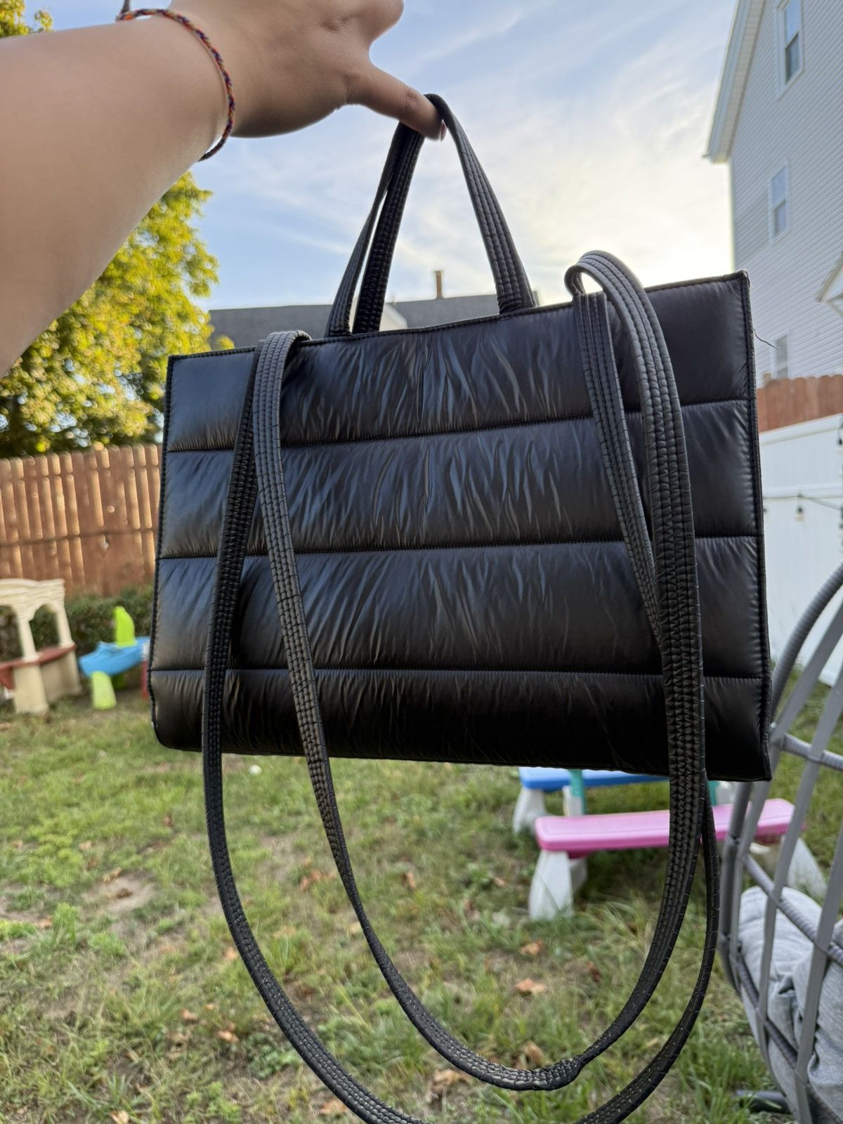 Telfar MED BLACK PUFFER SHOPPER (TELFAR) Size ONE SIZE - 2 Thumbnail