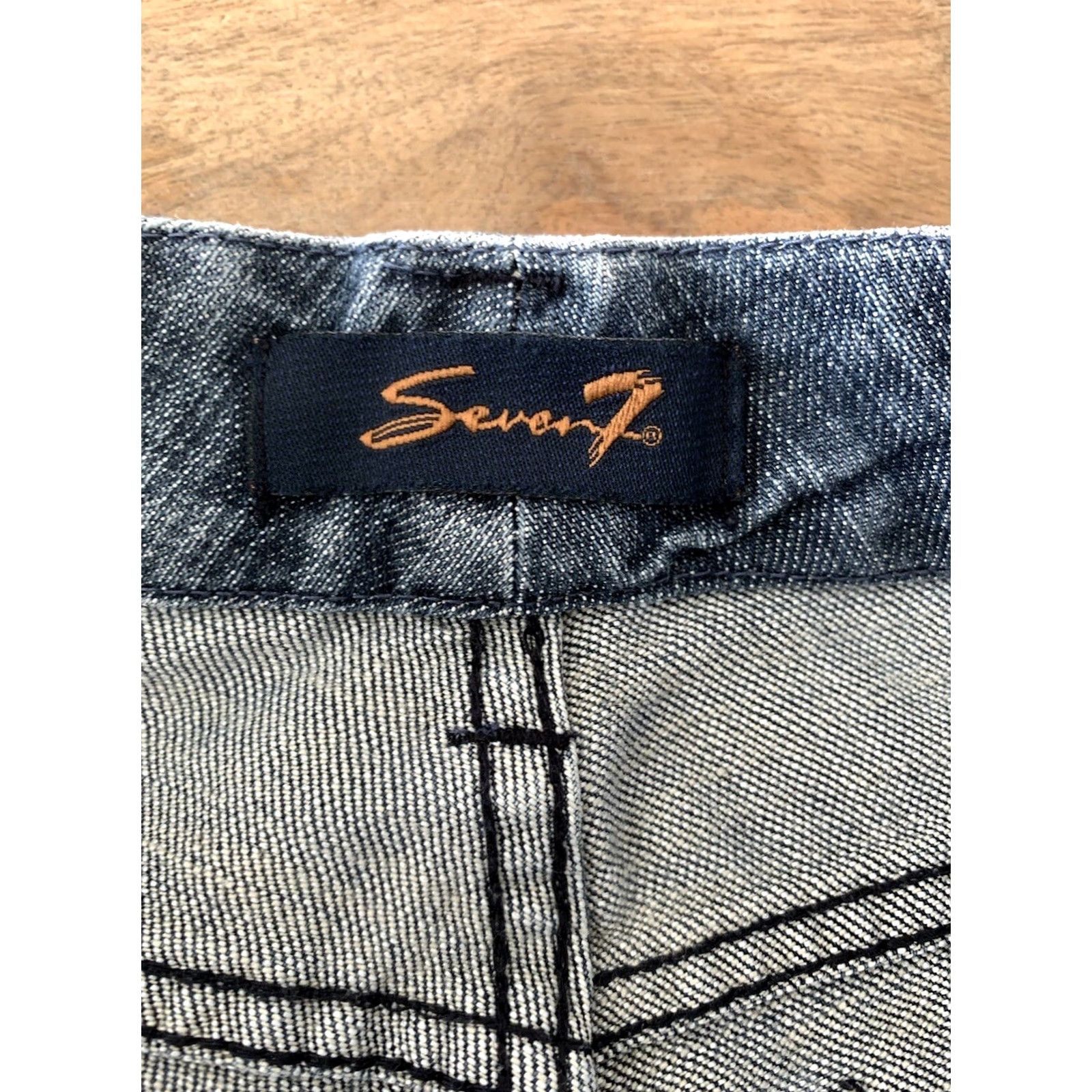 Vintage Seven 7 Jeans Womens 4 Bootcut Denim Pants 29x30 Relaxed Medium Blue Shirt Women Jeans 5-Pocket Style Size 27" / US 4 / IT 40 - 3 Thumbnail