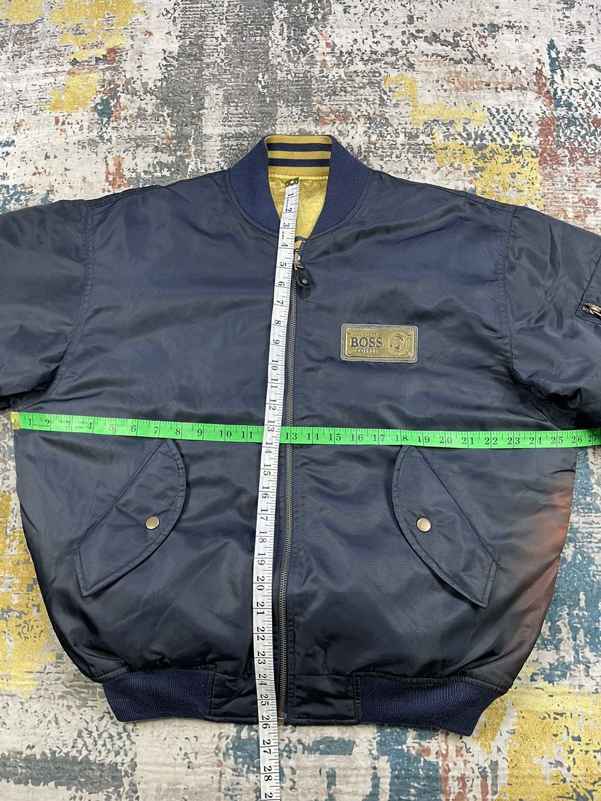 Japanese Brand VINTAGE SUNTORY BOSS REVERSIBLE BOMBERS JACKET Size US XL / EU 56 / 4 - 11 Thumbnail