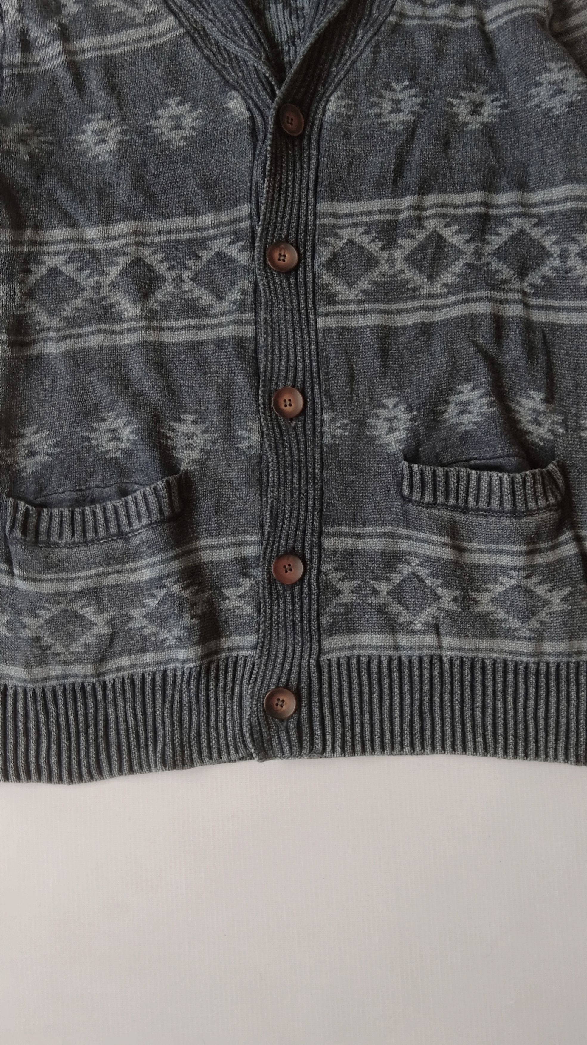 Slick shawcollar cardigan sweater