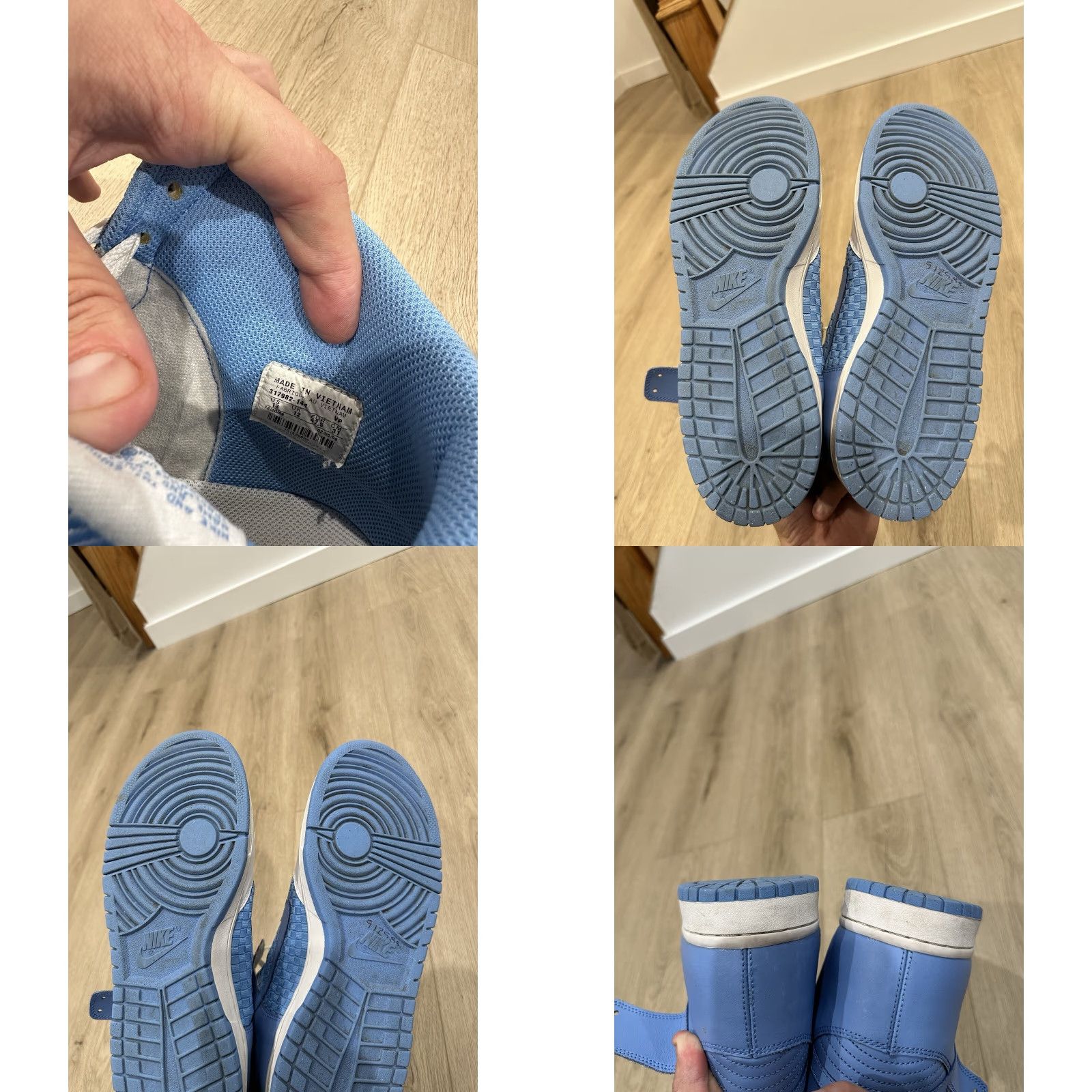 Nike VINTAGE? Nike Dunk High University Blue Shoe Size 13 Men Blue 13 Nike Dunk High Top Sneakers Men's 13 Nike Dunk Sneaker Size US 13 / EU 46 - 9 Thumbnail