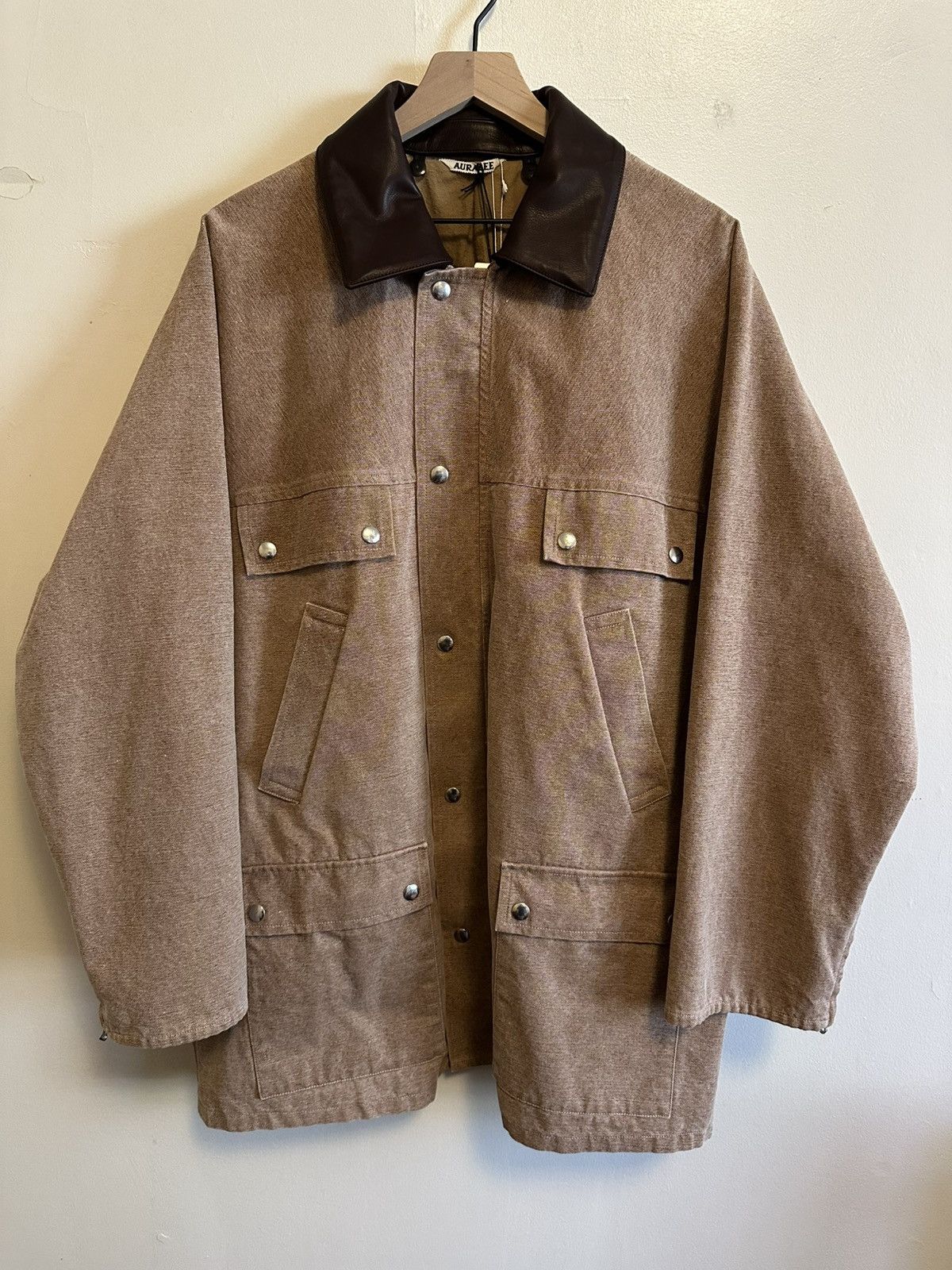 Auralee Auralee Washed Cotton Canvas Hunting Blouson Barn
