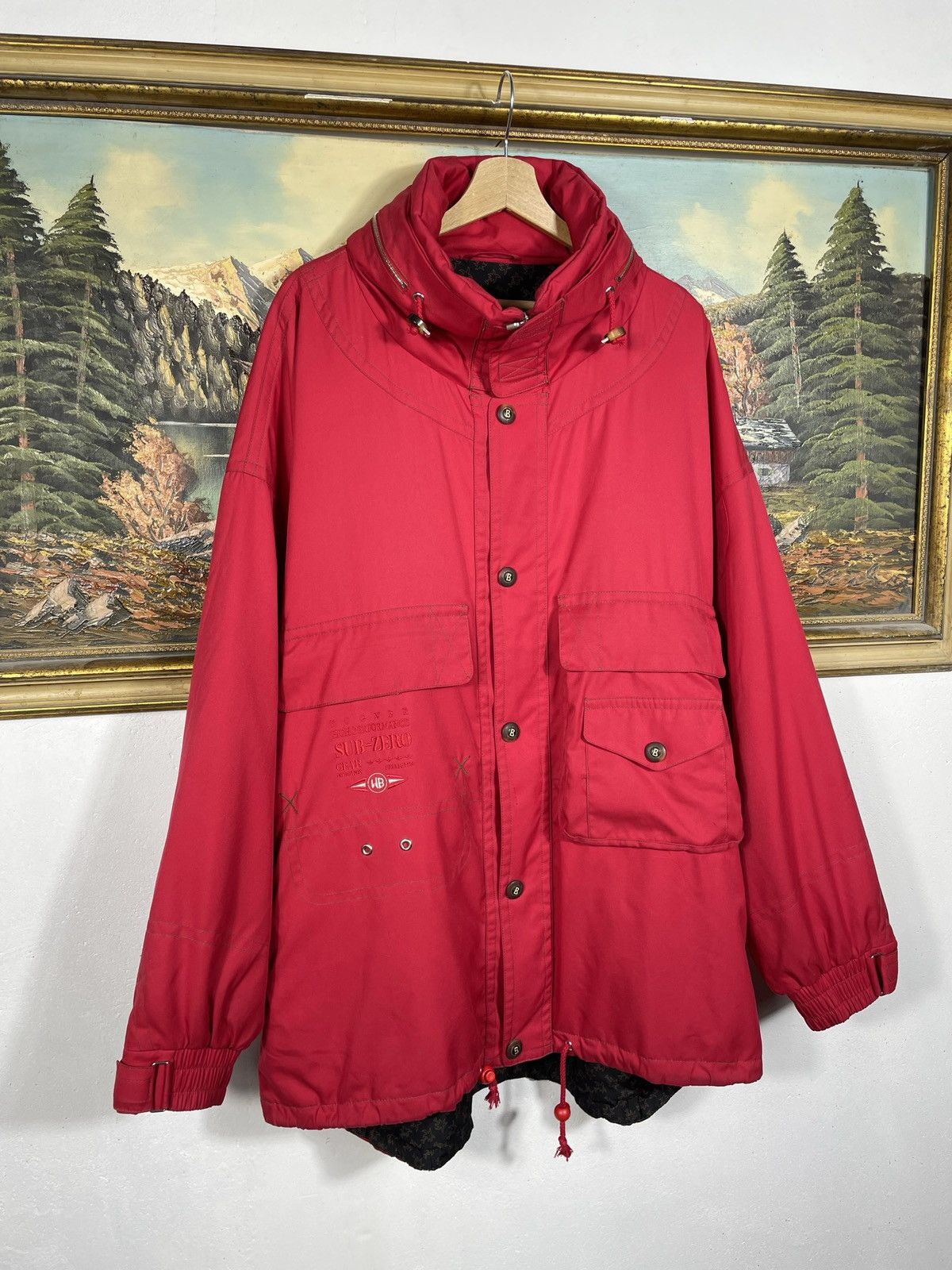 Bogner × Vintage Bogner Retro 90s Coat Parka Hoodie Designer Luxury Premium Size US XL / EU 56 / 4 - 2 Thumbnail