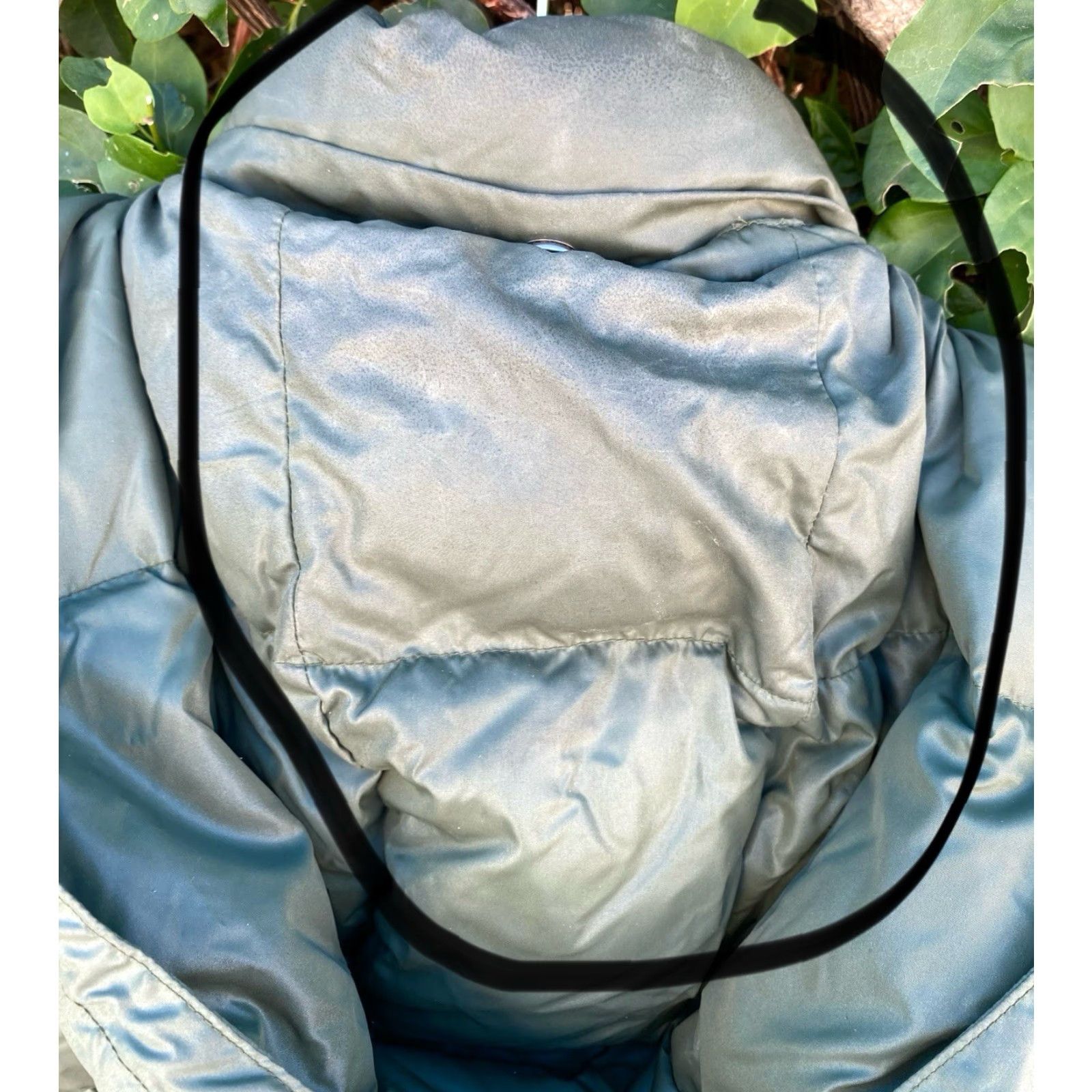 J Brand VINTAGE Swan Brand Down Puffer Jacket Green Nylon Quilted Hood Parka M Men Green Quilted Down Parka Vintage Hooded Jacket Size US M / EU 48-50 / 2 - 5 Thumbnail
