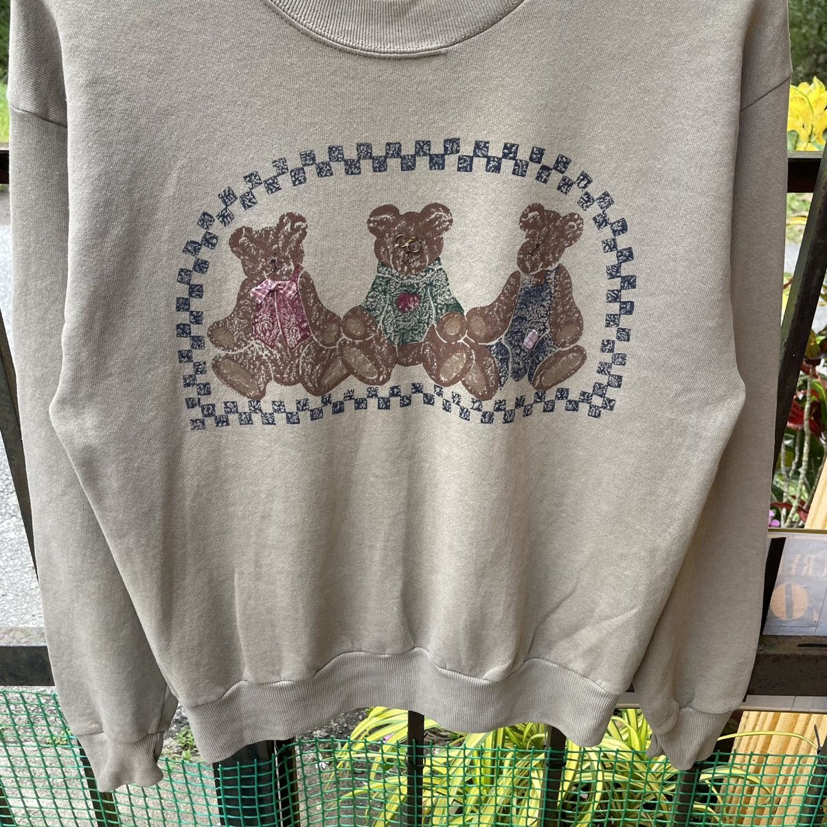 Jerzees × Vintage 🔥Vintage Teddy Bear Big Image Sweatshirts Size US S / EU 44-46 / 1 - 5 Thumbnail
