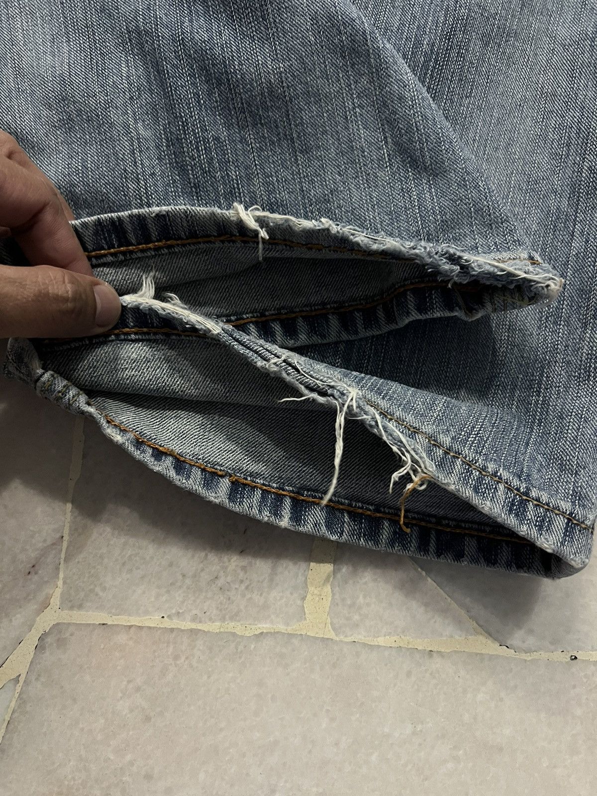 Edwin × If Six Was Nine × Japanese Brand 💥Flare💥Vintage Edwin Backle Back Faded Washed Jeans Size US 28 / EU 44 - 15 Thumbnail