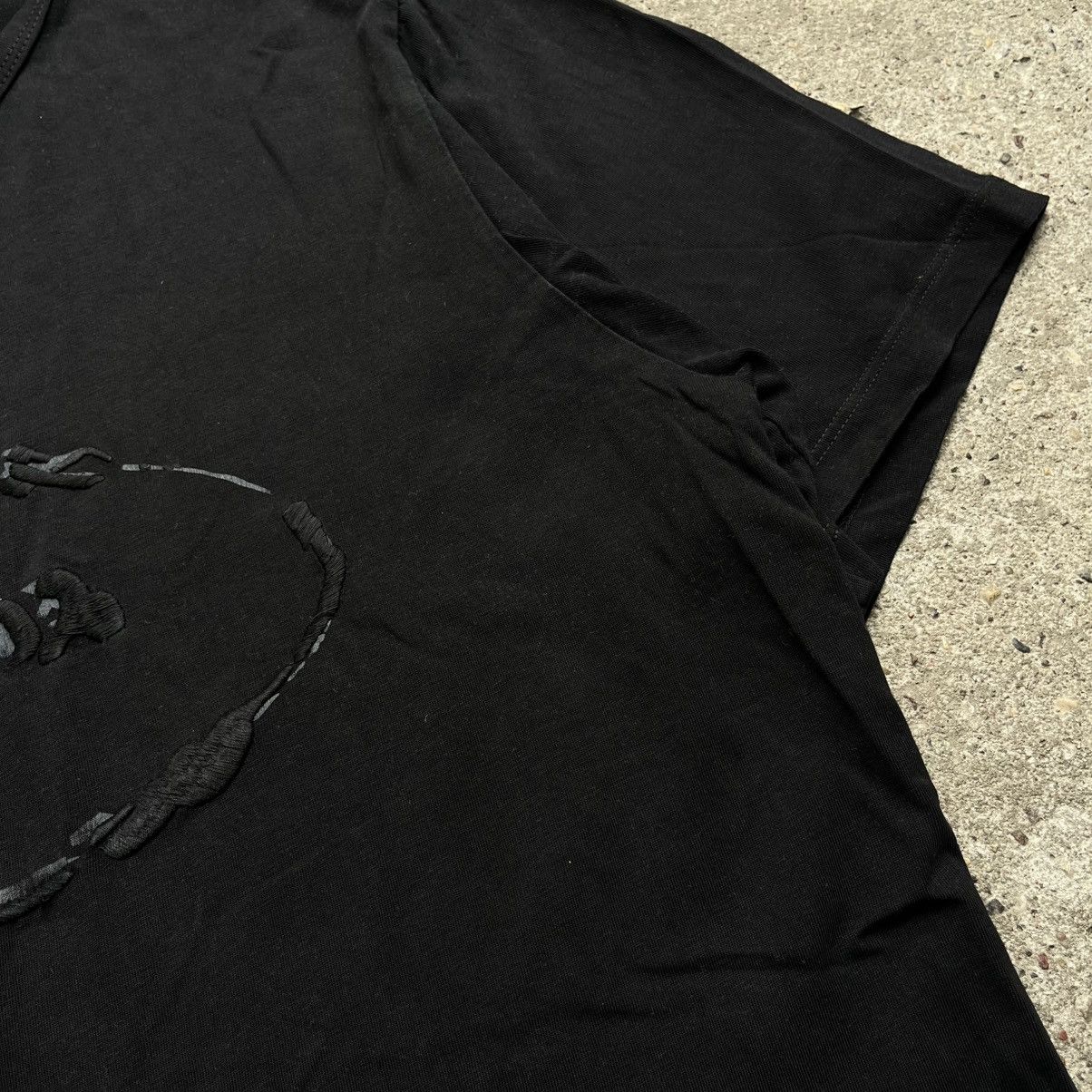 Prada Prada Girocollo ricamo nero M/C logo black tshirt Size US M / EU 48-50 / 2 - 3 Thumbnail
