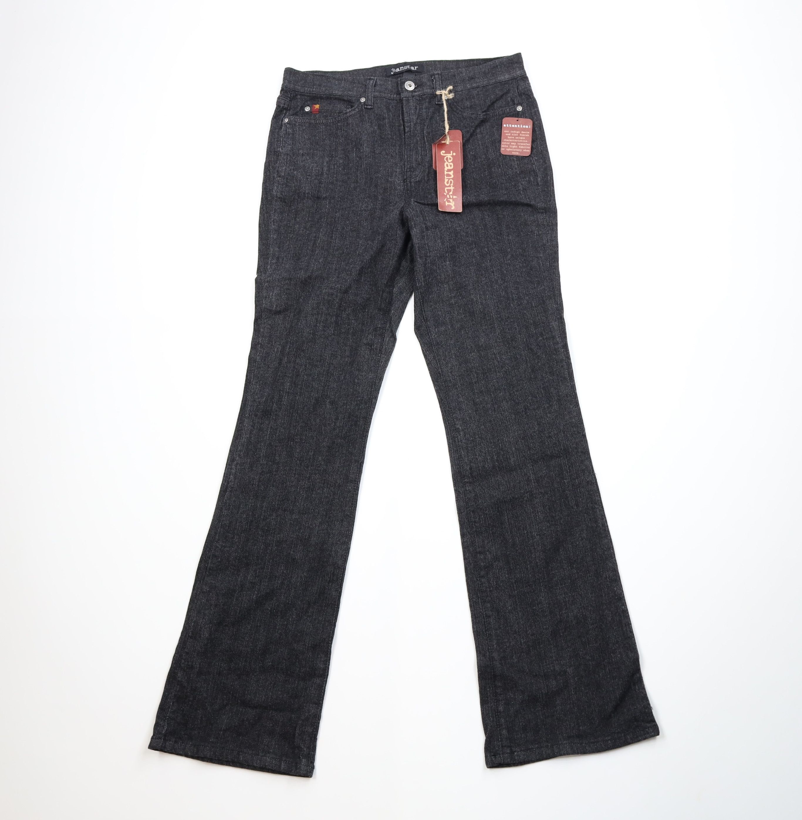 Vintage Deadstock Vintage Y2K Babydoll Flared Wide Leg Denim Jeans Size 32" / US 10 / IT 46 - 1 Thumbnail