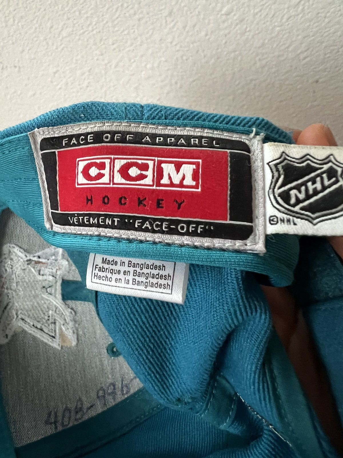 Vintage Vintage CCM San Jose Sharks NHL Hat Teal Snapback Cap 90s Size ONE SIZE - 4 Thumbnail