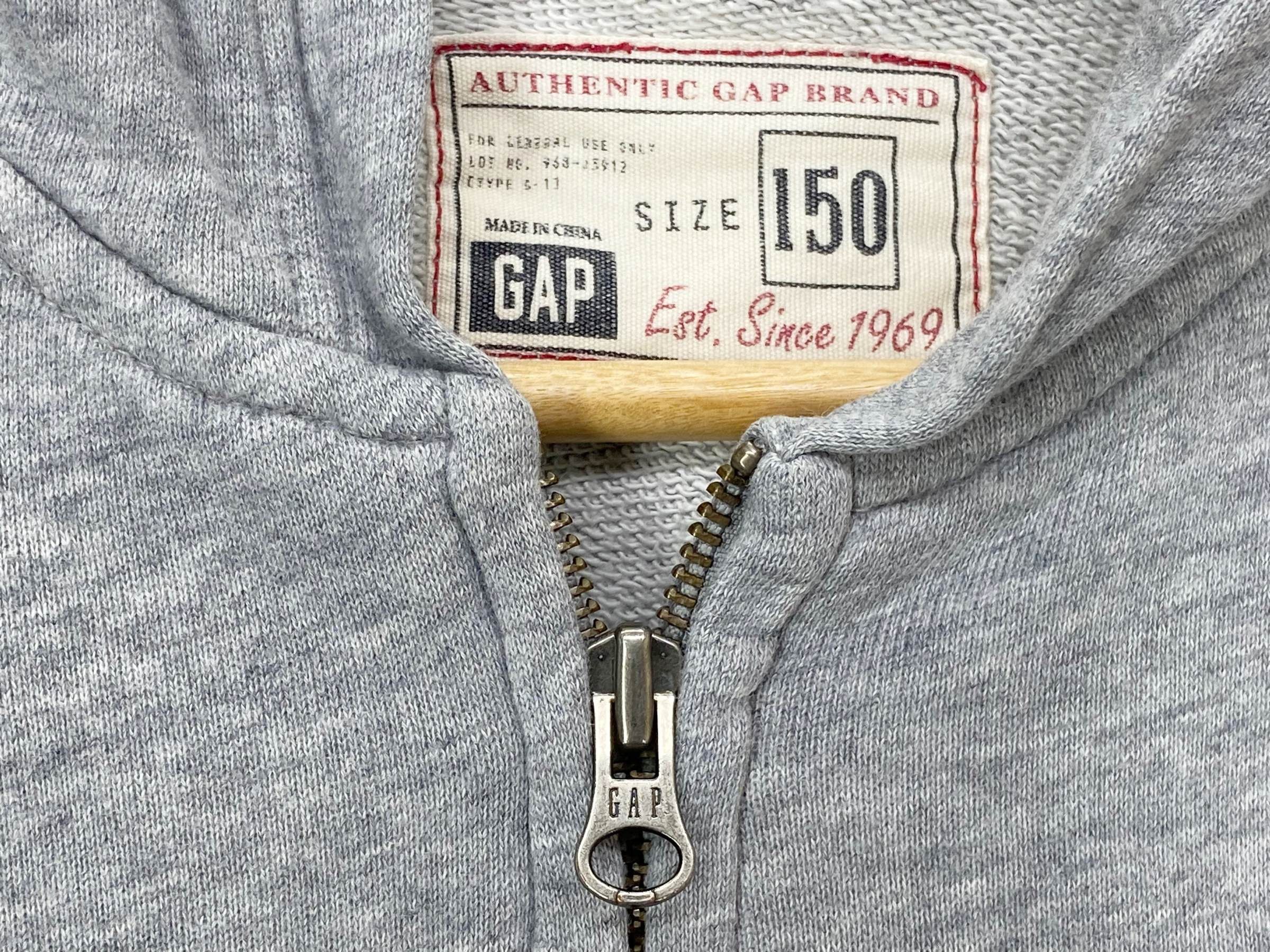 Gap Vintage Gap Embroidered Spellout Zipper Hoodie 90s Streetwea Size S / US 4 / IT 40 - 9 Thumbnail