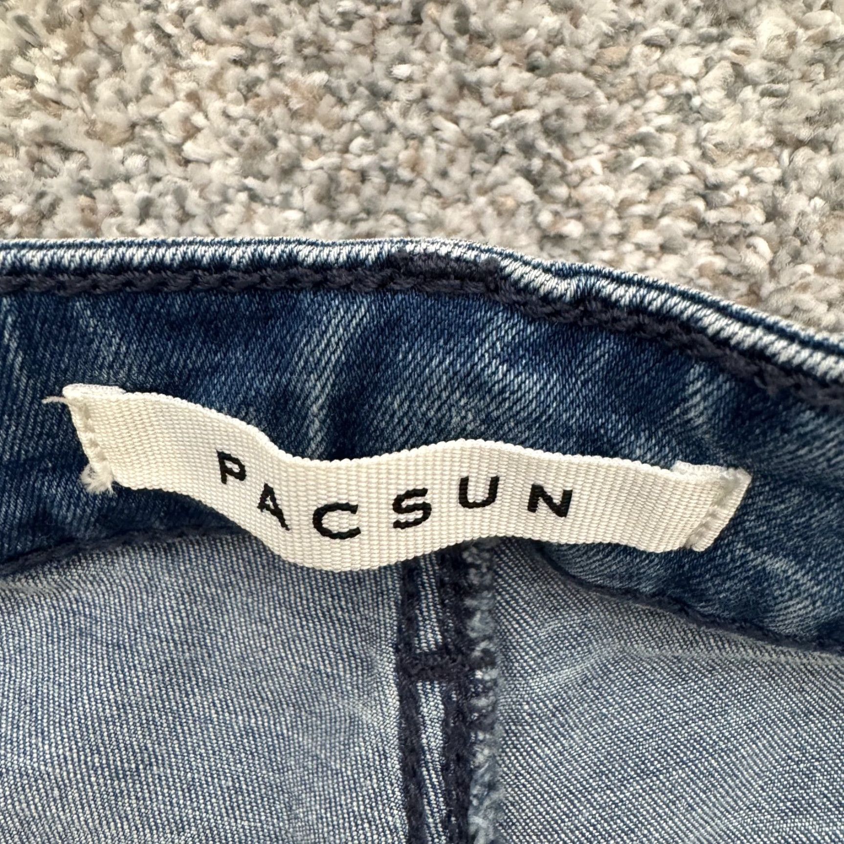 Pacsun Pacsun Stacked Skinny Jeans Mens 32x32 Blue Distressed Stretch Denim Pants Size US 32 / EU 48 - 7 Thumbnail