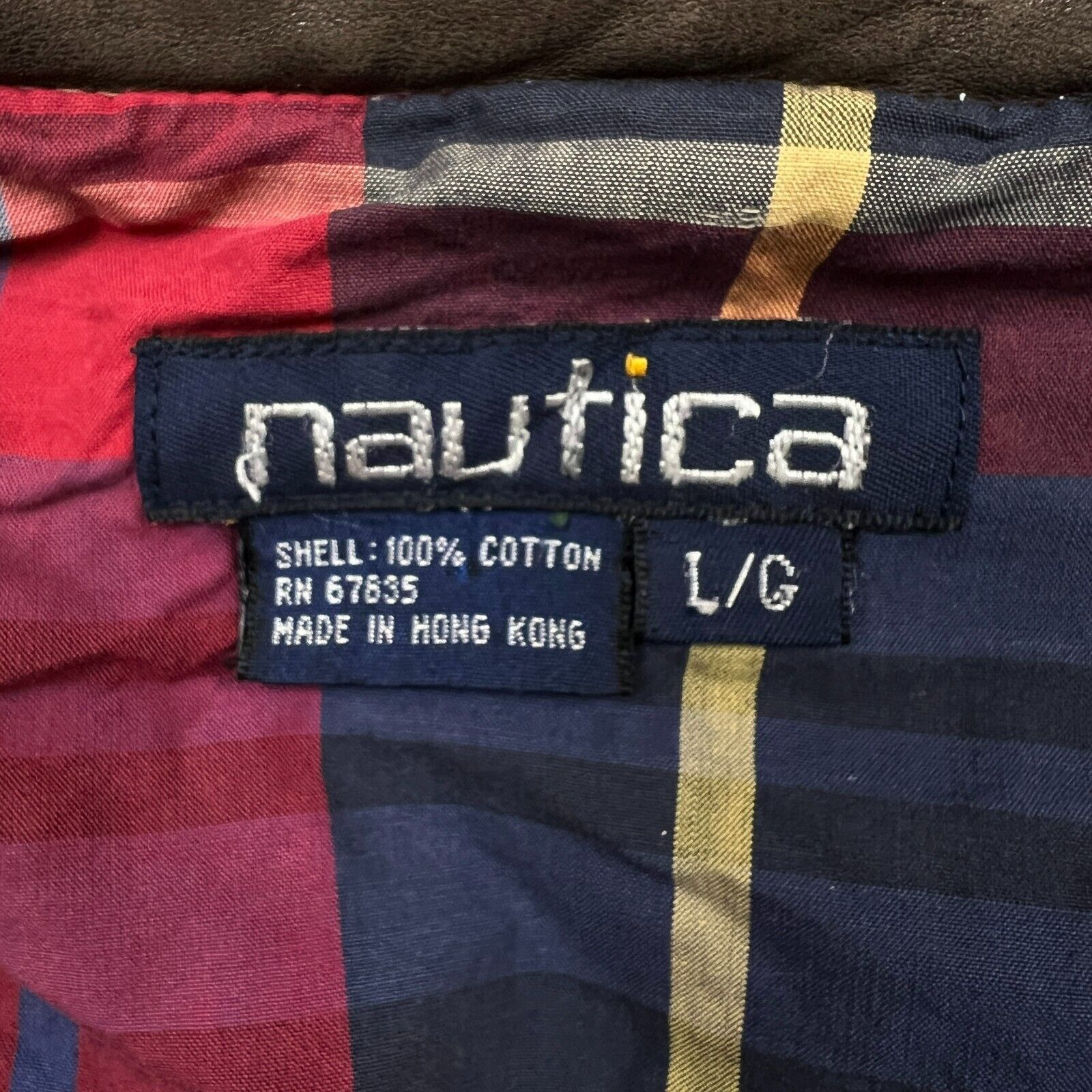Nautica × Vintage VTG Nautica Jacket Large Full Zip Hunting Bomber 90s Coat Size US L / EU 52-54 / 3 - 11 Thumbnail