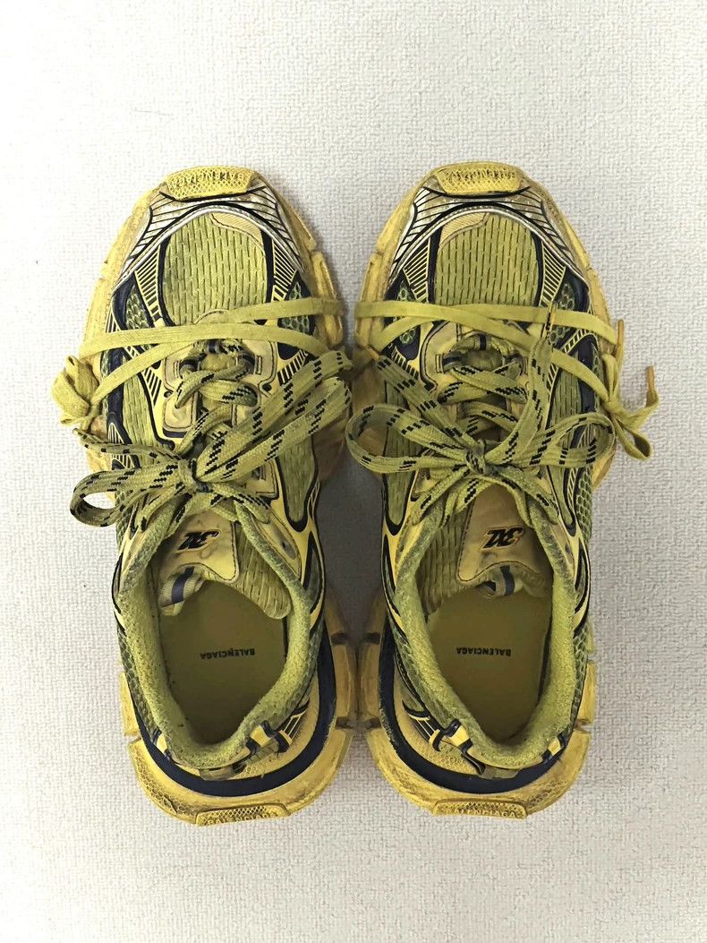 Balenciaga Balenciaga Lace-up mesh low-cut shoes 2502-Nextarrow Size US 11 / EU 44 - 4 Thumbnail