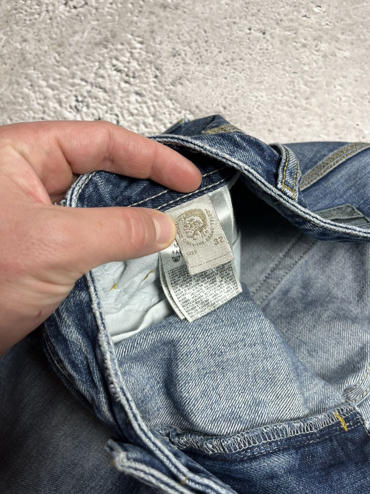 Diesel Diesel Krooley Distressed Faded Blue Denim Jeans Size 32 Size US 32 / EU 48 - 10 Thumbnail