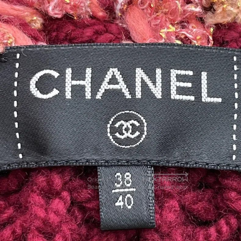 Chanel Chanel 22A red four-pocket knitted cardigan coat Size XS / US 0-2 / IT 36-38 - 6 Thumbnail