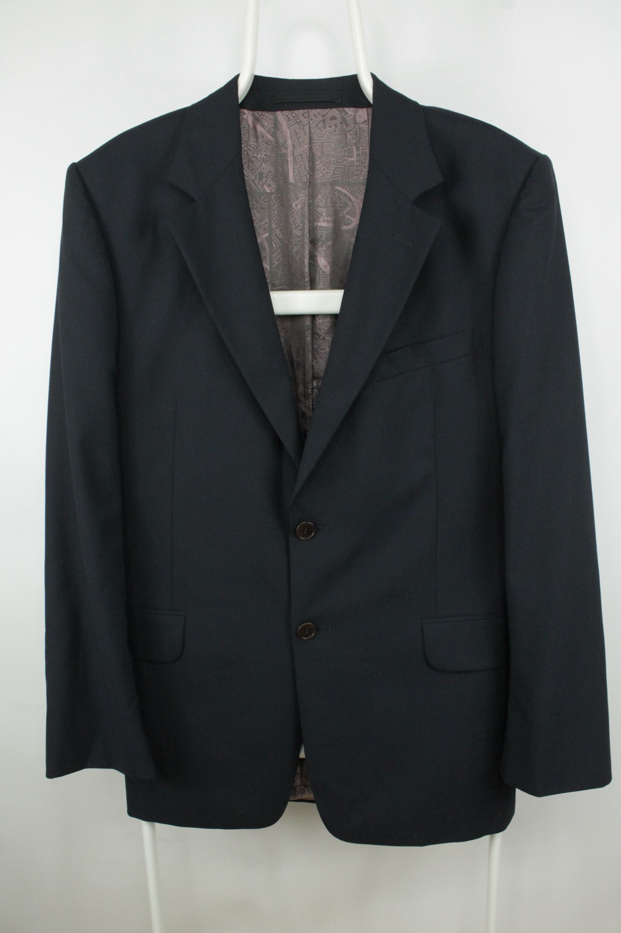 Paul Smith Paul Smith The Floral Navy Wool Slim Fit Suit Blazer Men's Size US M / EU 48-50 / 2 - 1 Thumbnail