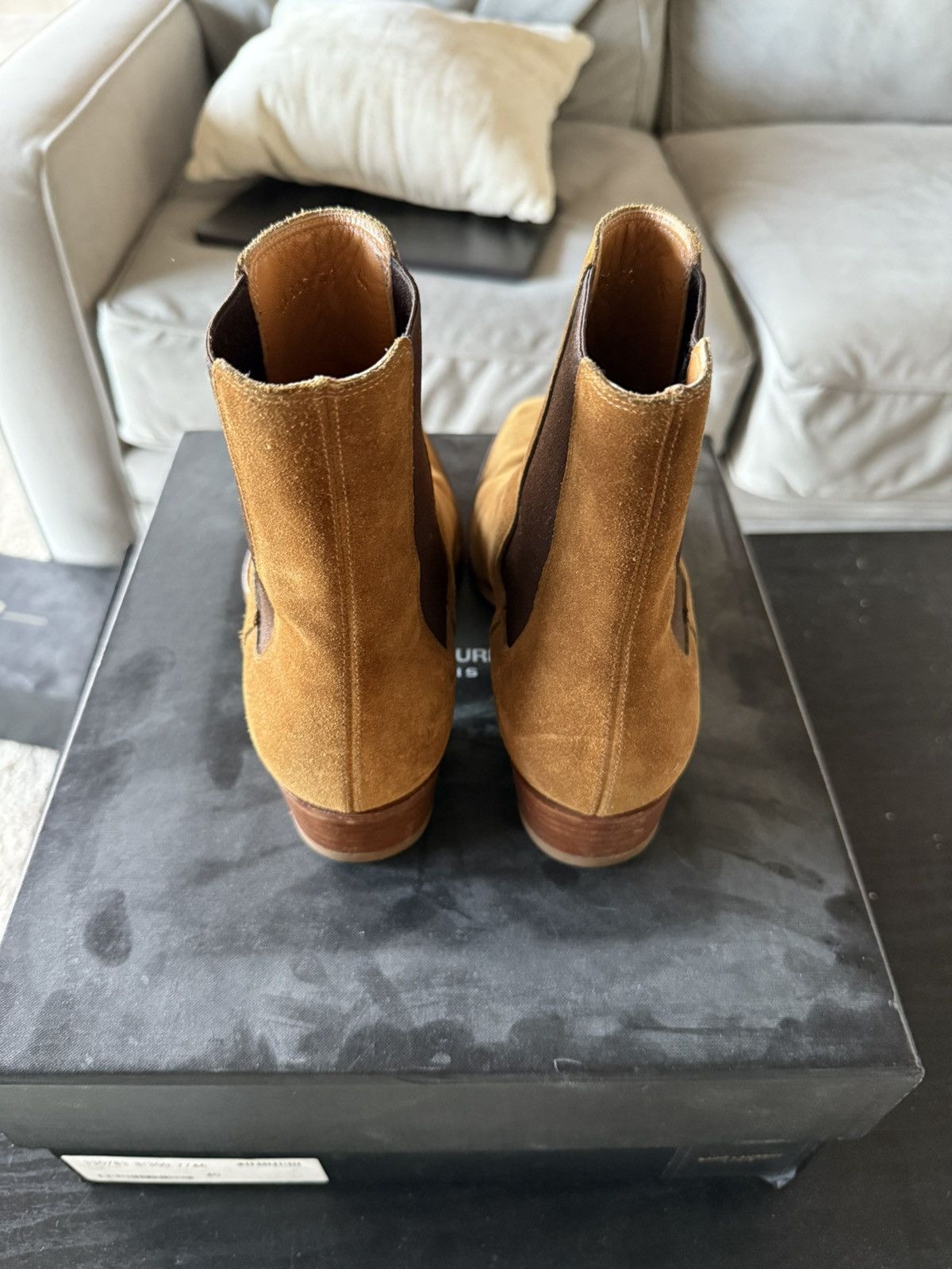 Saint Laurent Paris AW13 Ochre Chelsea Boot Size US 7 / EU 40 - 3 Thumbnail