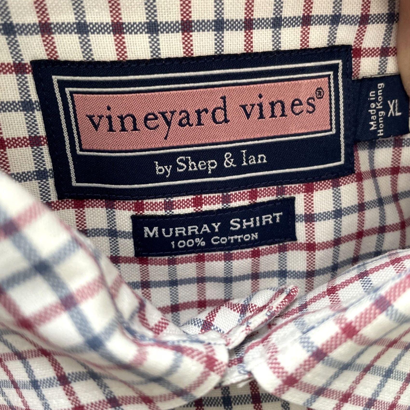 Vineyard Vines Vineyard Vines Murray Shirt Mens XL Gingham Plaid Button-Down Long Sleeve Oxford Shirt Size US XL / EU 56 / 4 - 3 Thumbnail