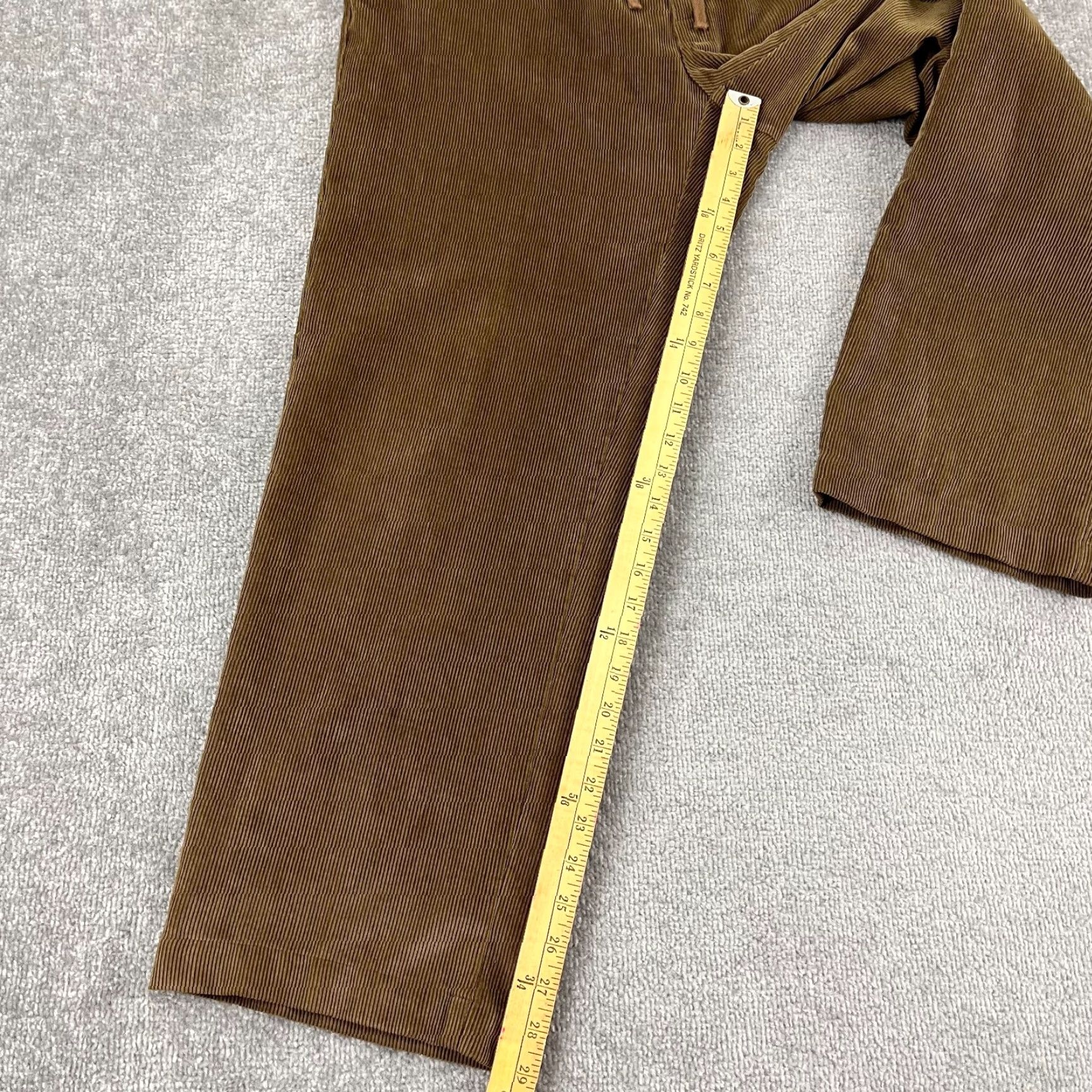 Orvis Orvis Pants Mens 36x30 Straight Leg Corduroy Brown Hiking Trail Drawstring Fish Size US 36 / EU 52 - 4 Thumbnail