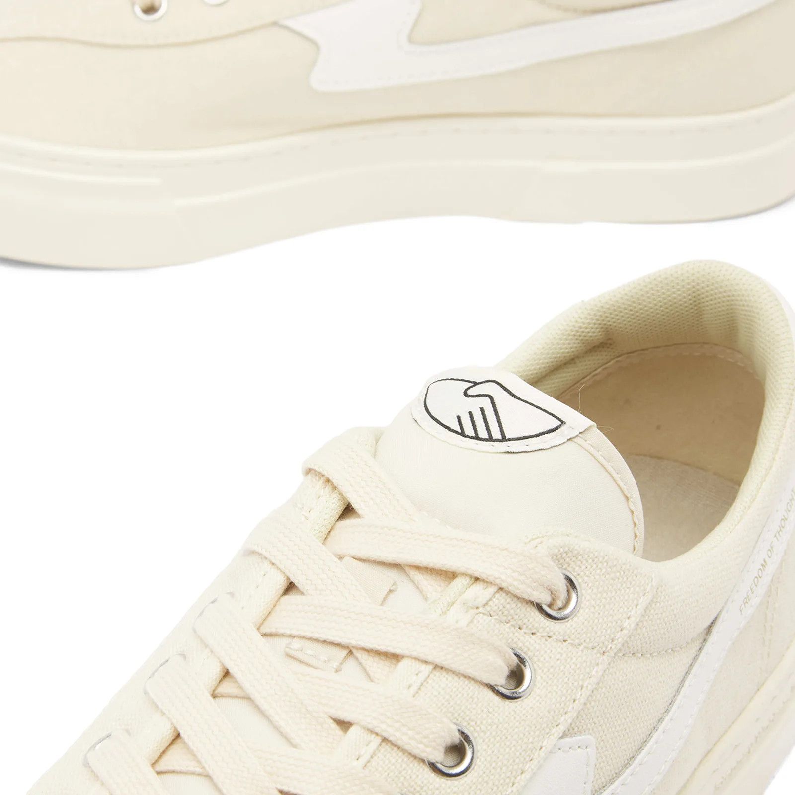 Stepney Workers Club SWC S-Strike Cup Canvas Ecru White YA25102 US 5 EU 36 Size US 5 / IT 35 - 3 Thumbnail