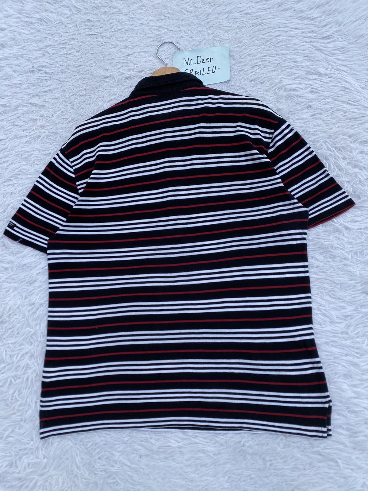 Burberry Rare Vintage Burberry Black Label Stripes Polo Tee Size US M / EU 48-50 / 2 - 20 Thumbnail
