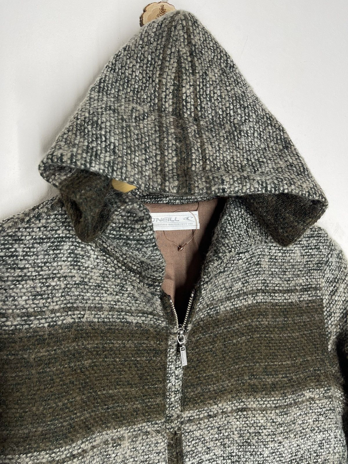 O'Neill × Vintage Vintage ONEILL Surf Hoodies Stripes Wool Size US M / EU 48-50 / 2 - 3 Thumbnail