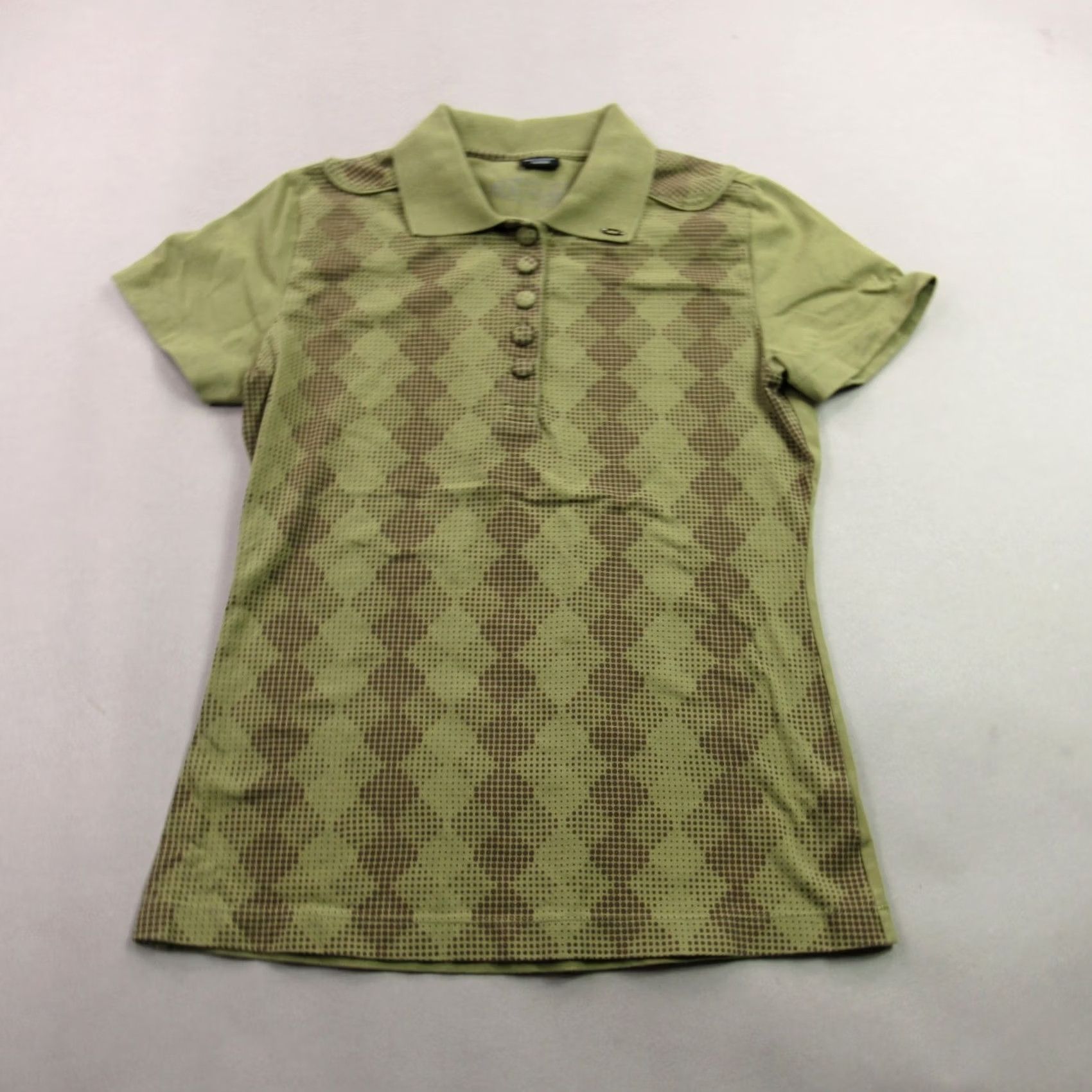 Oakley Oakley Shirt Womens Medium Polo Short Sleeve Golf Outdoor Lightweight Casual Polo Shirt Womens M Green Oakley Outdoor Polo Shirt Ladies Medium Green Size M / US 6-8 / IT 42-44 - 2 Thumbnail