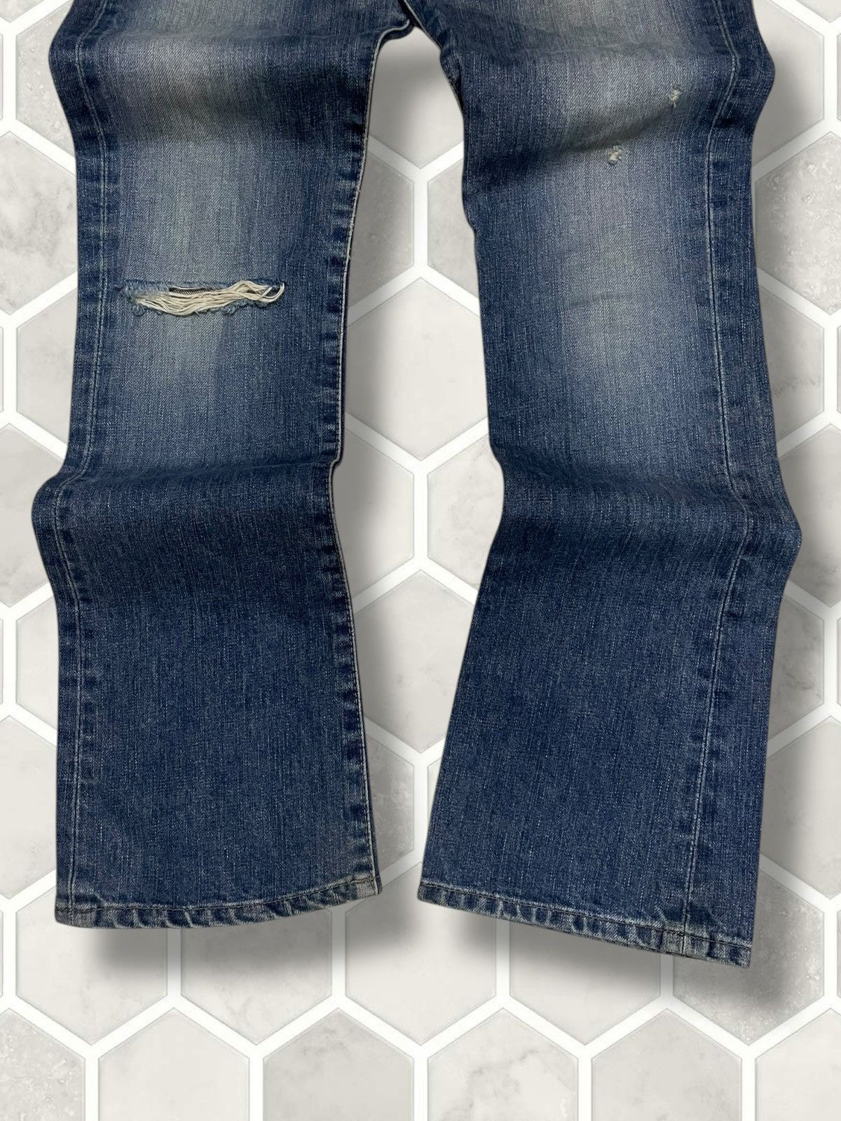 Hysteric Glamour Vintage Designer Japan 90s Rna Small Flared Distressed Denim Size US 28 / EU 44 - 3 Thumbnail