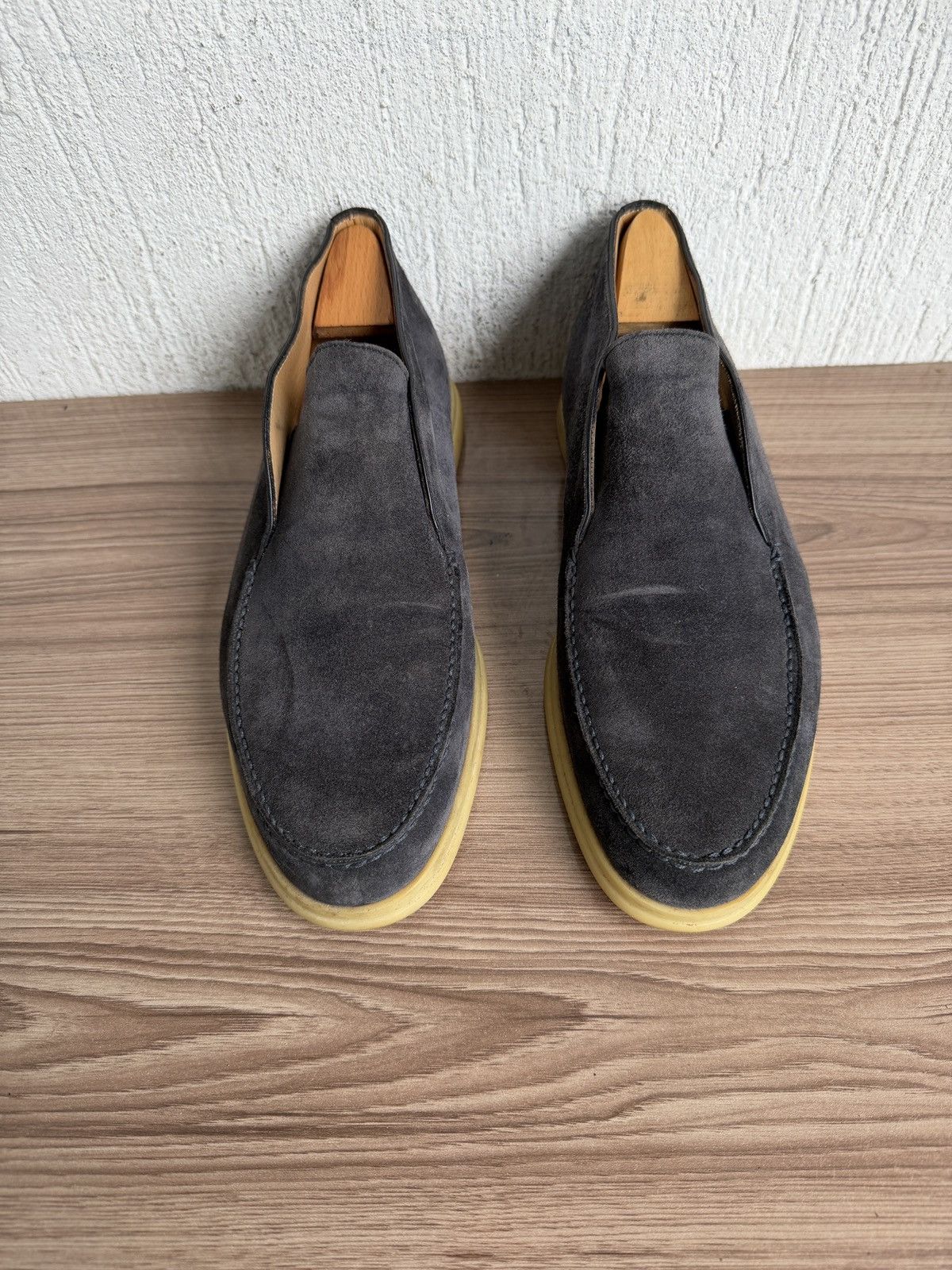 Loro Piana Suede open walk loafers Size US 7 / EU 40 - 5 Thumbnail