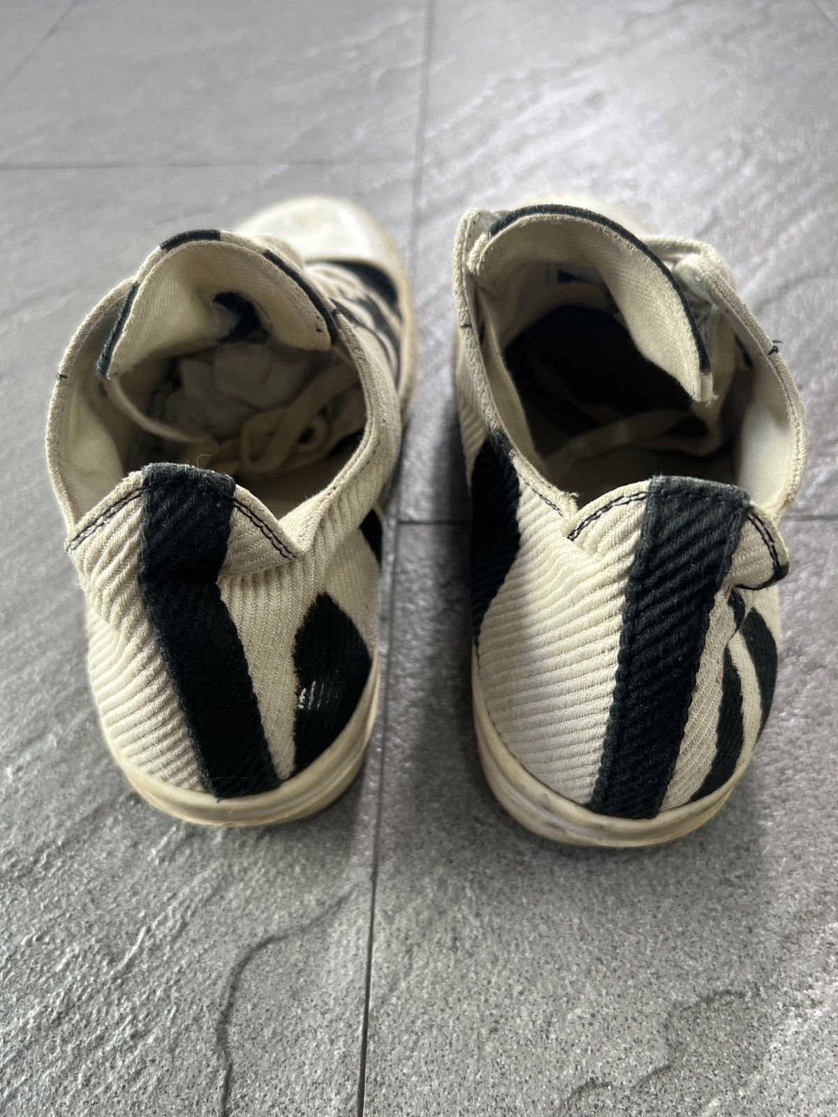 Rick Owens Drkshdw Rick Owens Drkshdw Ramones Low Zebra sneakers (Rare) Size US 8 / EU 41 - 4 Thumbnail