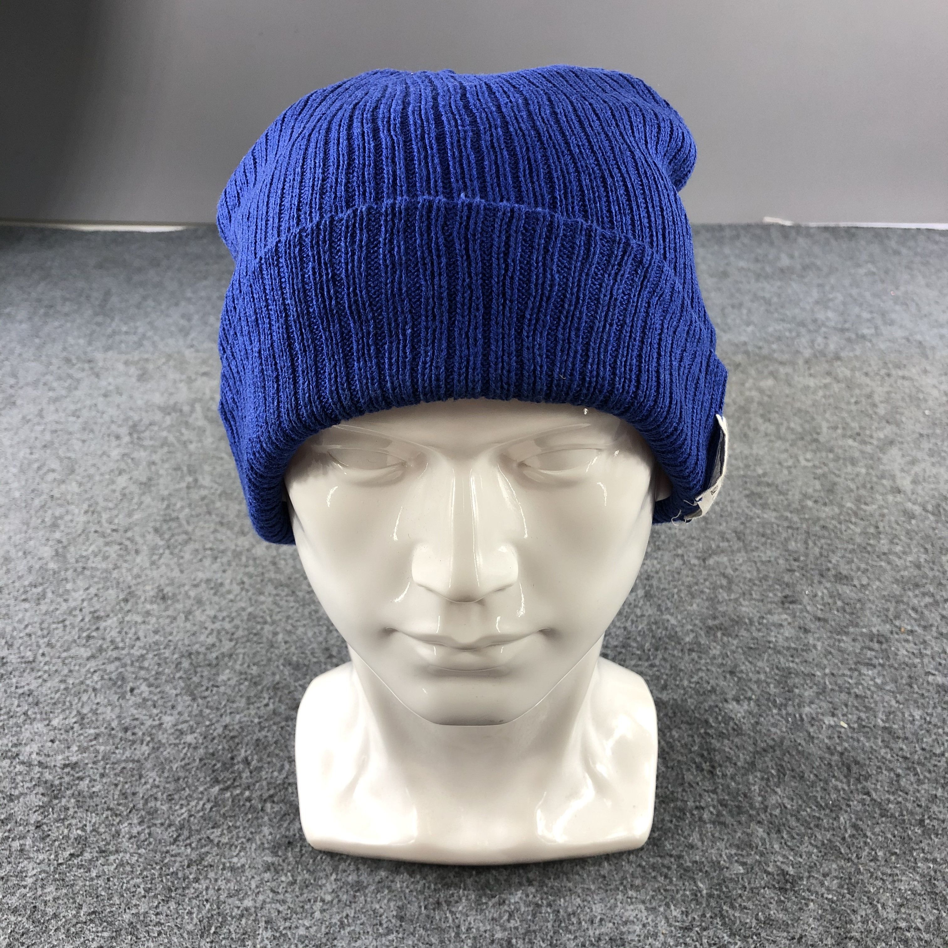 Global Work Global Work Blue Beanie Snowcap Snow Hat B463 Size ONE SIZE - 1 Thumbnail
