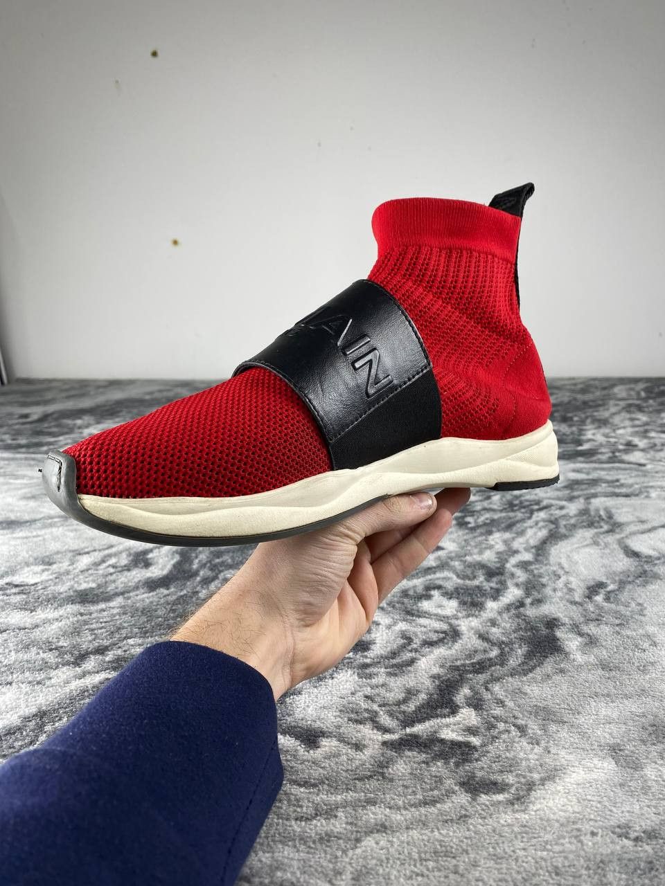 Balmain Balmain Cameron Runner High-Top Sneakers Men Size 9 Red Size US 9 / EU 42 - 7 Thumbnail