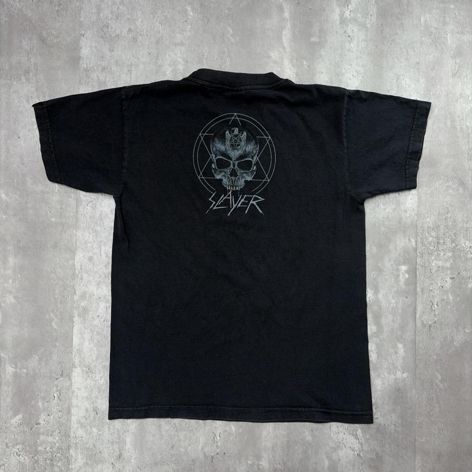 Other Y2K Black Slayer Grunge Gothic Band T-Shirt Size US XS / EU 42 / 0 - 2 Thumbnail