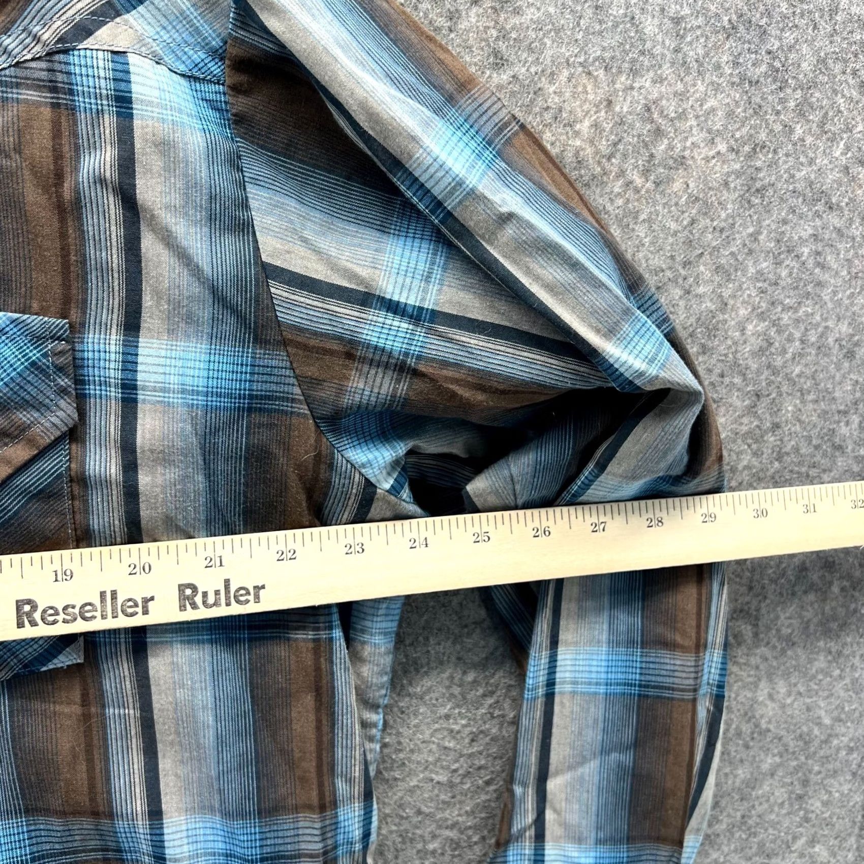 Vintage VINTAGE Ely Cattleman Shirt Mens Large Blue Pearl Snap Plaid Western Rodeo Cowboy Vtg Size US L / EU 52-54 / 3 - 6 Thumbnail