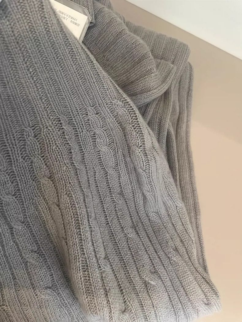 Loro Piana LORO PIANA Dark grey cashmere sweater dress Size L / US 10 / IT 46 - 8 Thumbnail