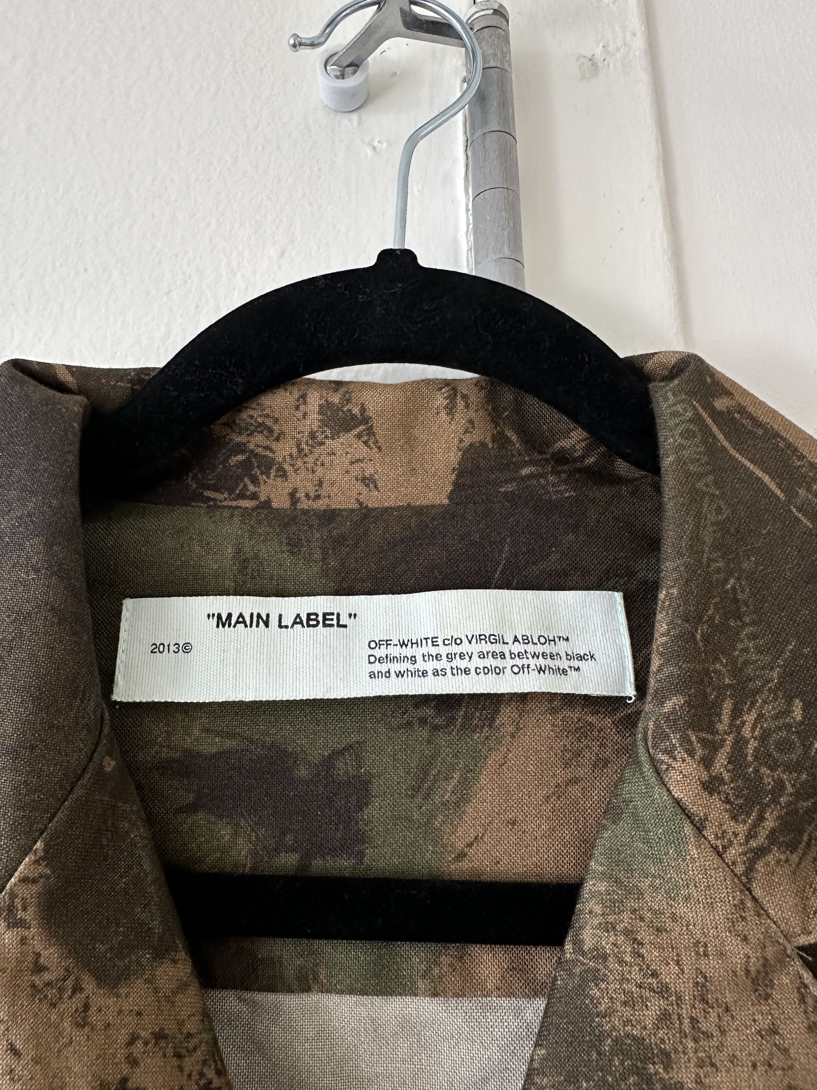 Off-White Off-White Incompiuto Camp Collar Shirt Size US S / EU 44-46 / 1 - 3 Thumbnail