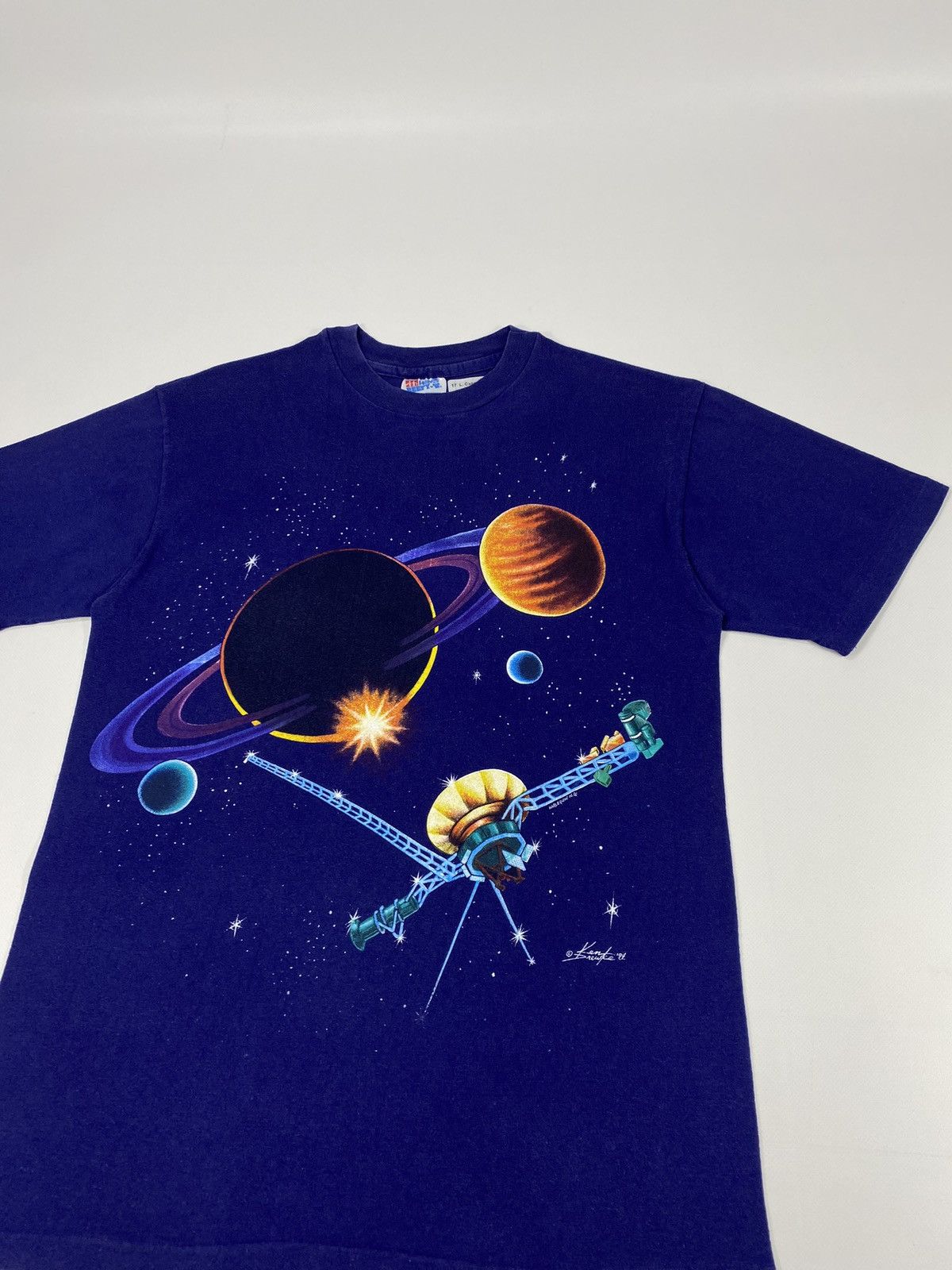 Hanes LASTDROP🔥90s Solar System Harlequin Ken Drewke Single Stitch Size US M / EU 48-50 / 2 - 3 Thumbnail
